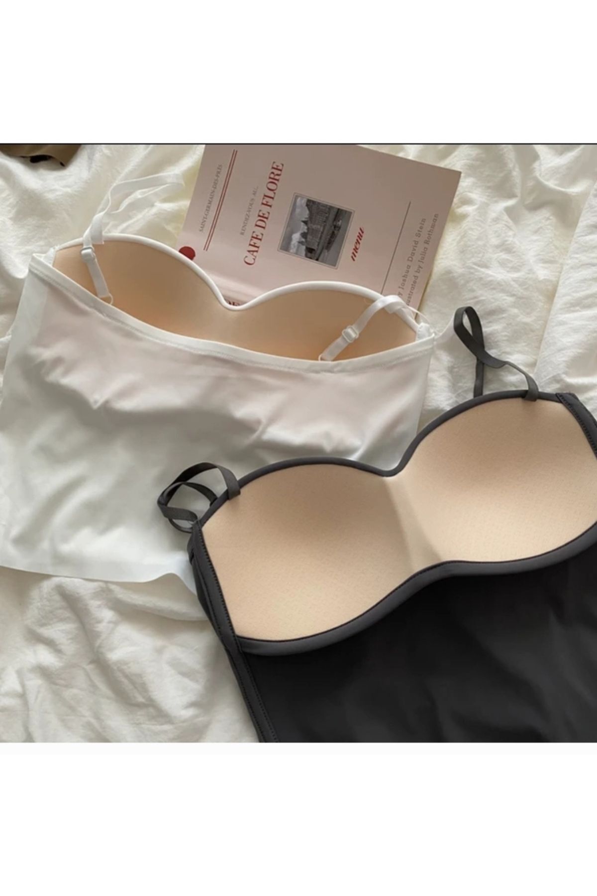 GARDIROZA  Gloplu Askılı Crop Büstiyer Badi Body Bady Atlet - Görsel 3