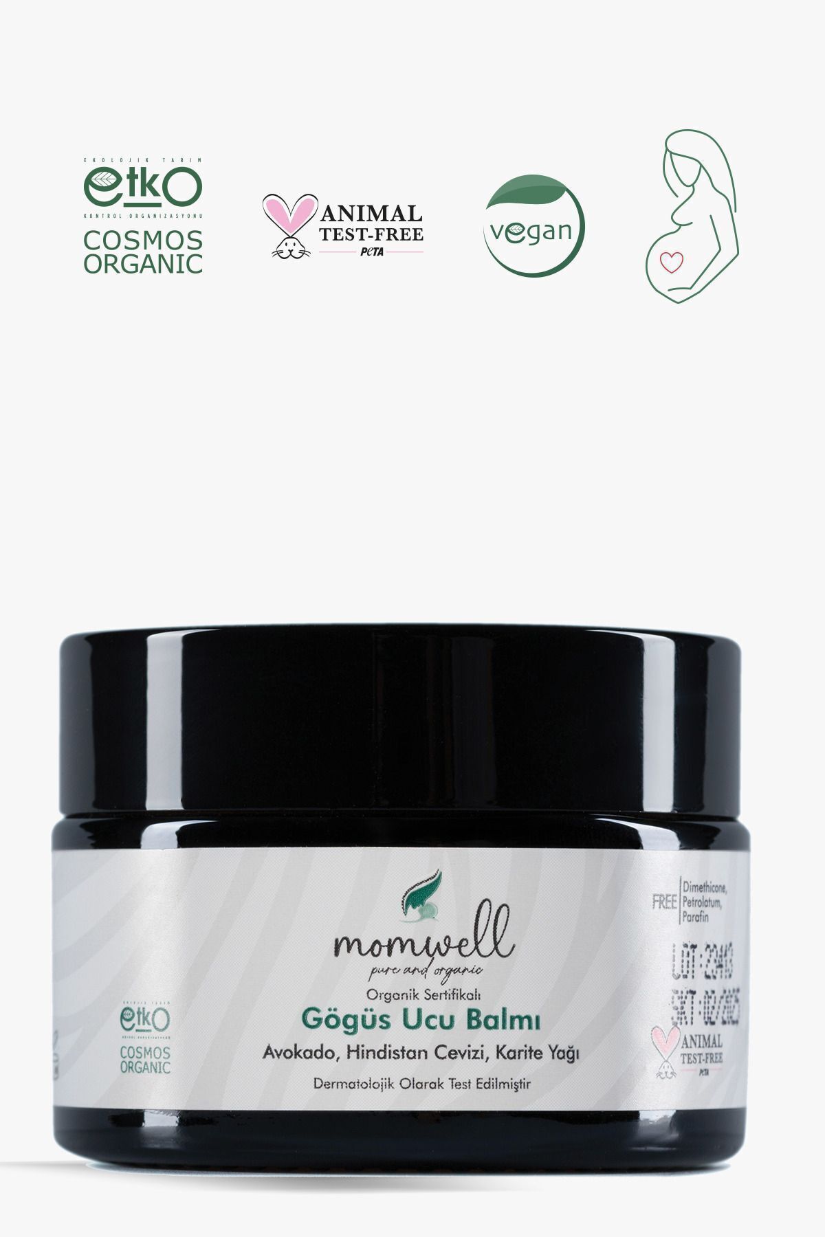 Momwell Organik Göğüs Ucu Balmı 30ml