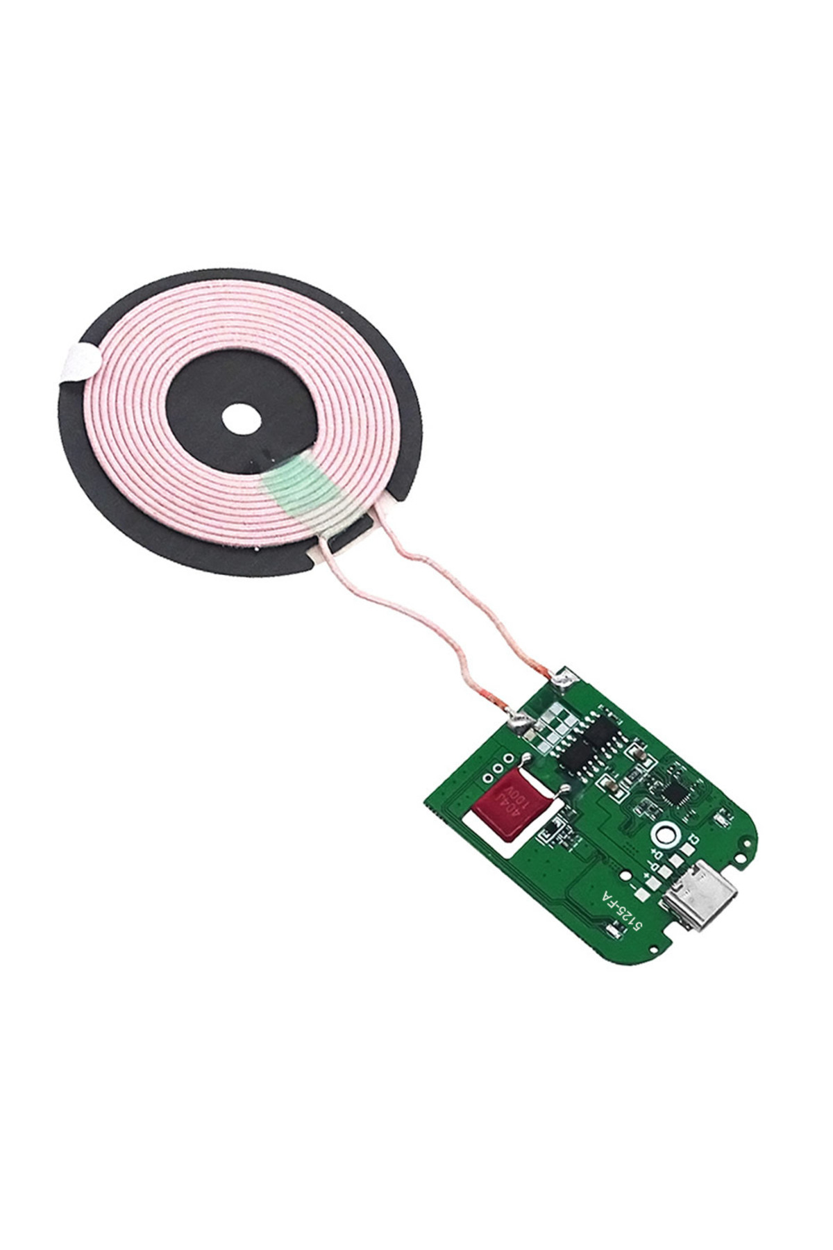 Kablosuz Şarj Modülü Type C 15W Qi 9V 1.5A Mobil Akıllı Telefon Oyuncak Pil Şarj Transmiter 4