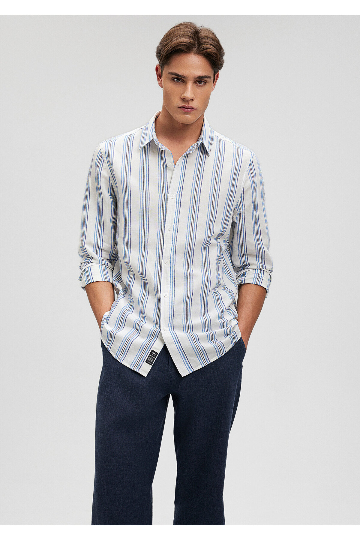 پیراهن مردانه ماوی | 210872 Mavi - Image 2