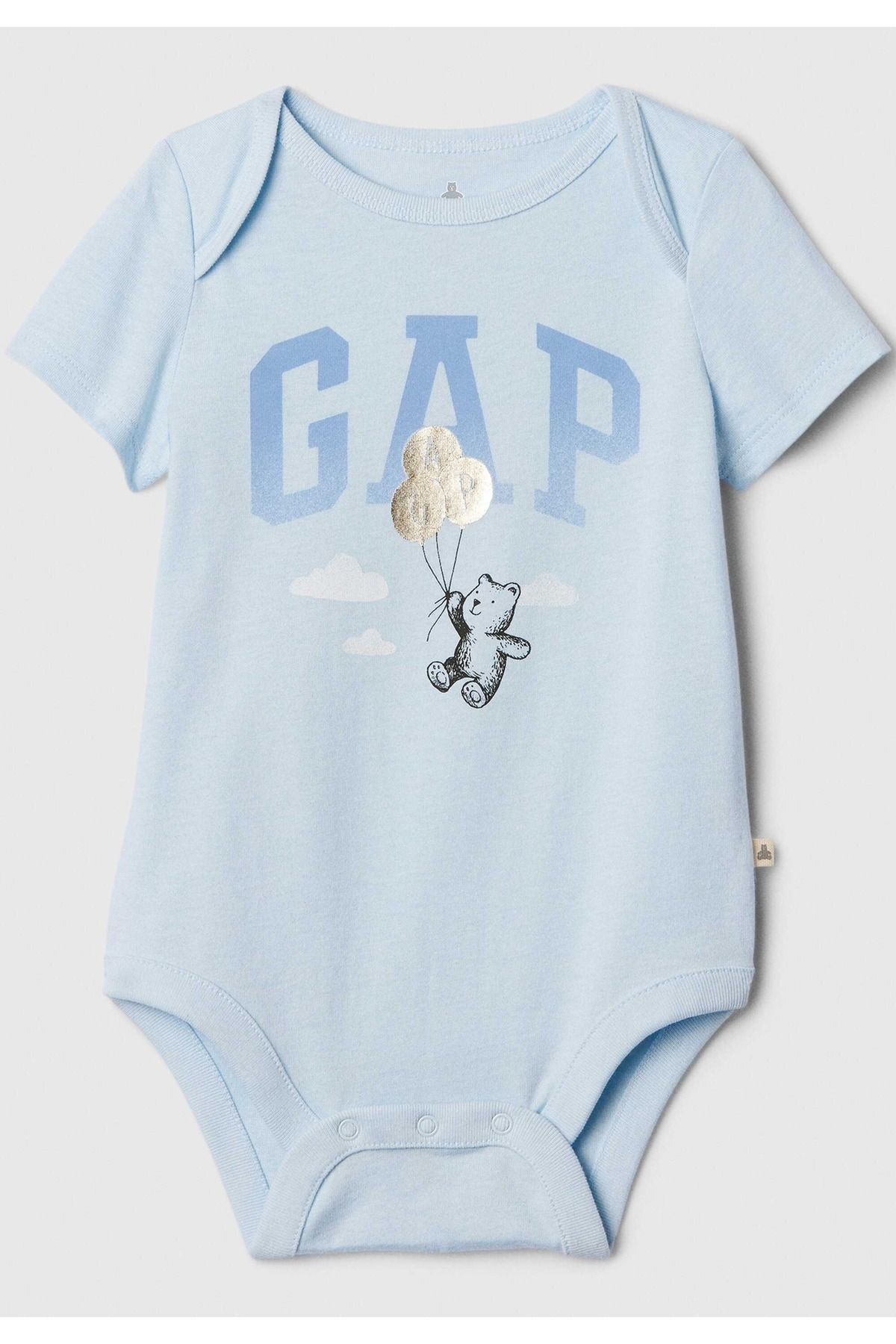 GAP Baby Boy Синий Боди с логотипом Brannan Bear 402477