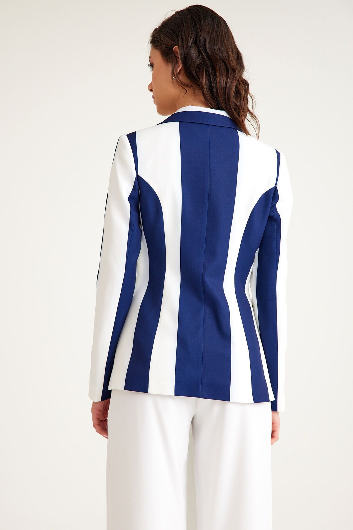MANGOSTEEN-Long Women's Striped Jacket 3