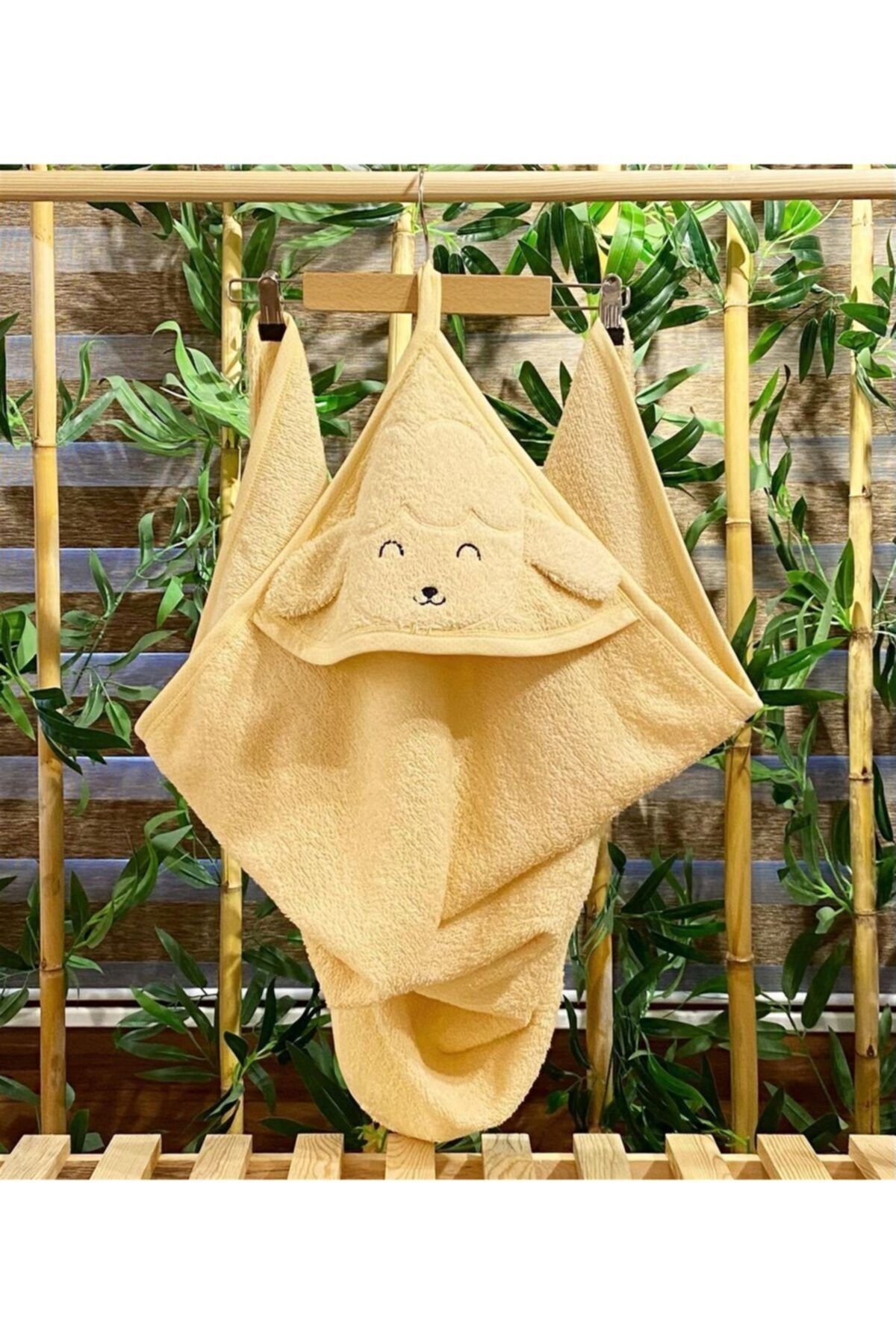 Organic Lamb Hooded Baby Towel