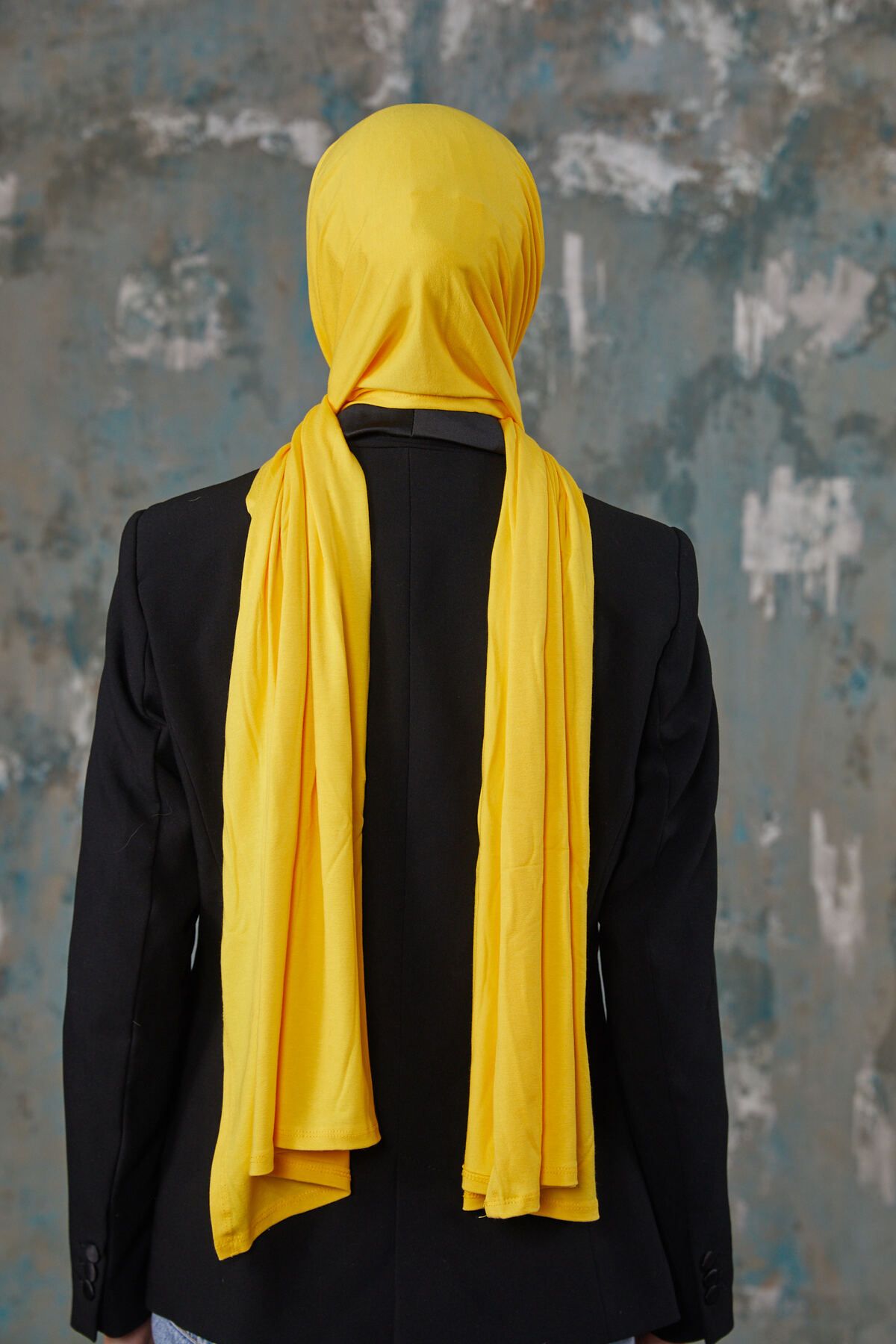 Differenza-Yellow Combed Shawl 8