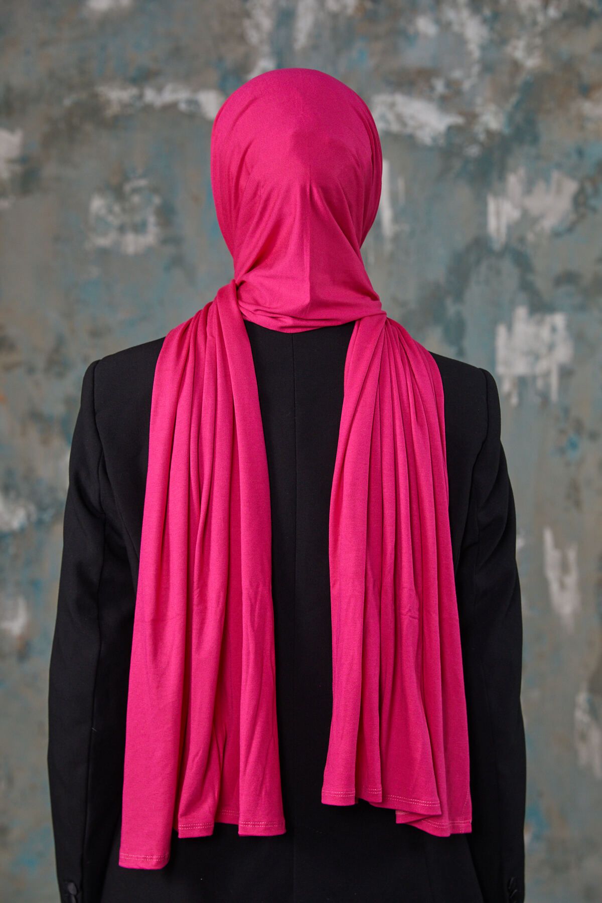 Differenza-Neon Fuchsia Combed Shawl 8