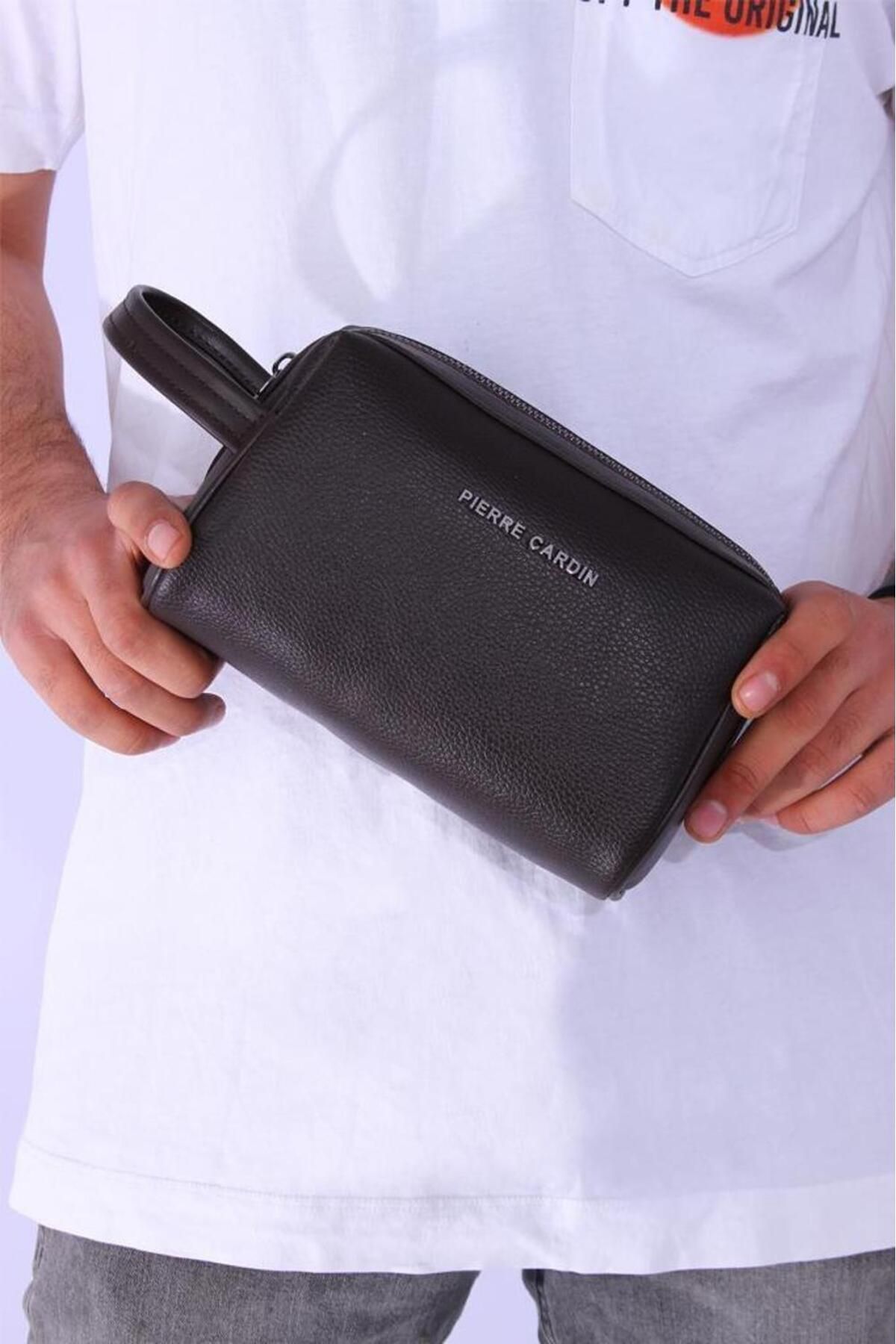 کیف قهوه ای نمونه کارها Pierre Cardin