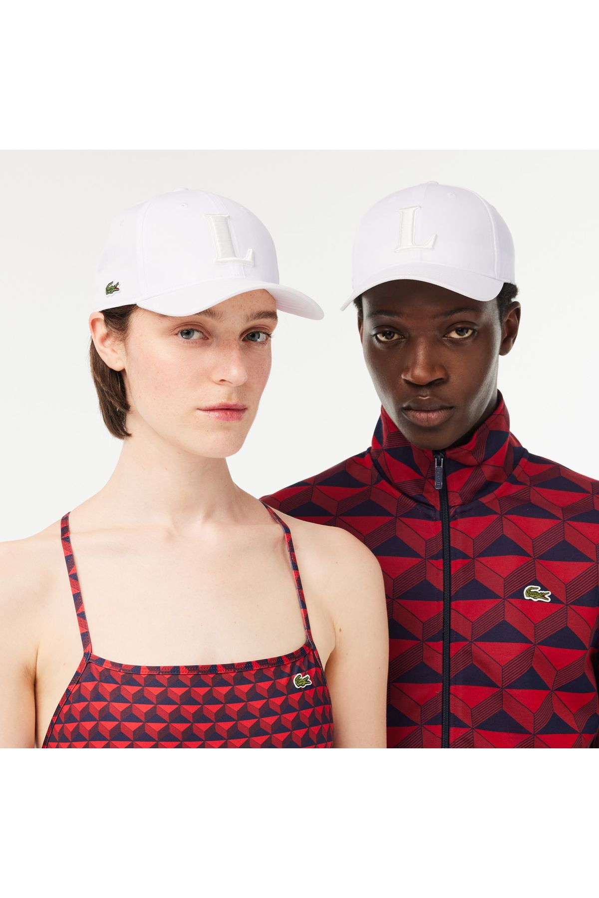 Белая шляпа унисекс Lacoste RK0342