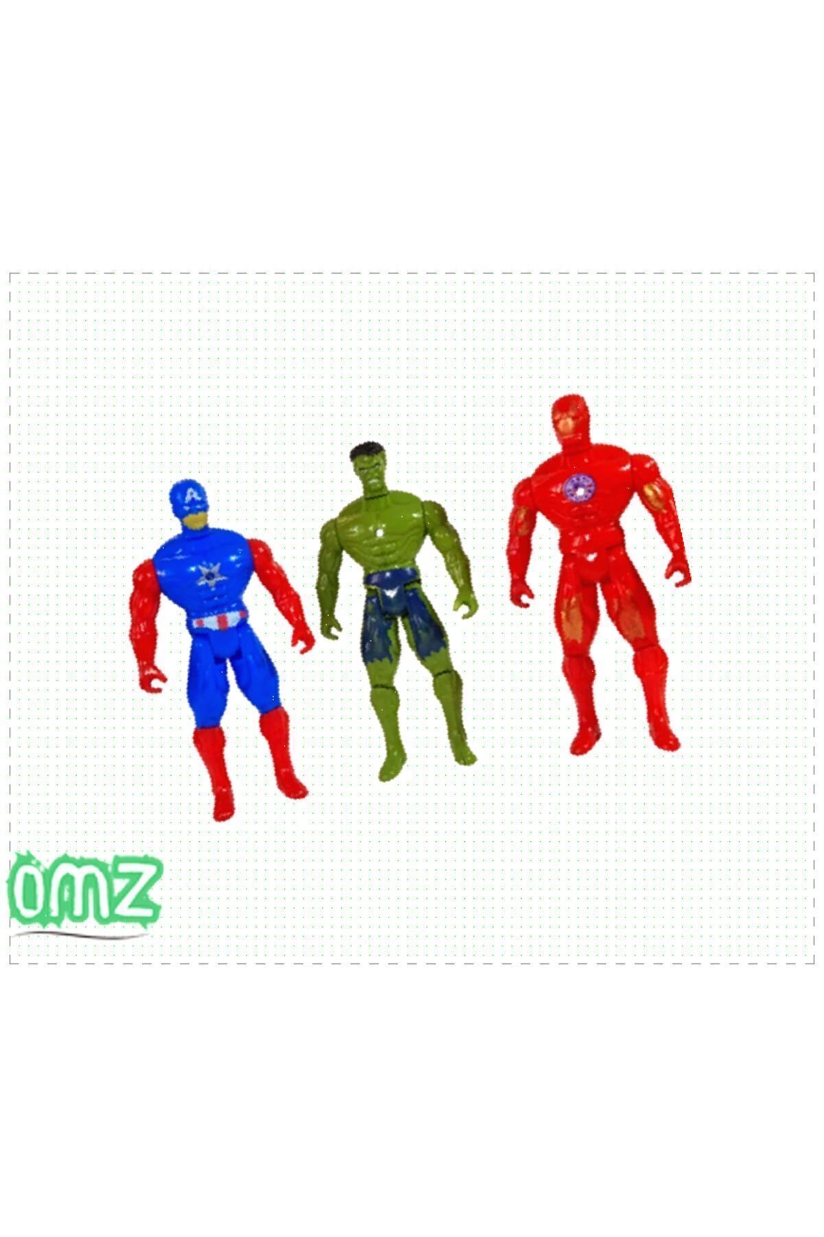 OMZ Süper Kahraman Kaptan Amerika Ironman Hulk 3Lü Zeka Zihin Geliştirm Kız Erkek Cocuk Egitici Oyuncak fotoğrafı 2 (önizleme)
