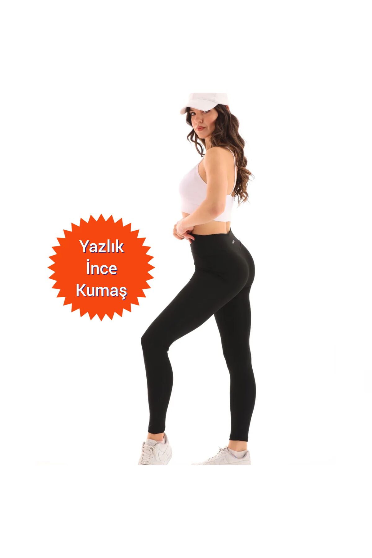 LIVACT  Siyah Yüksek Bel Spor Tayt - Görsel 8