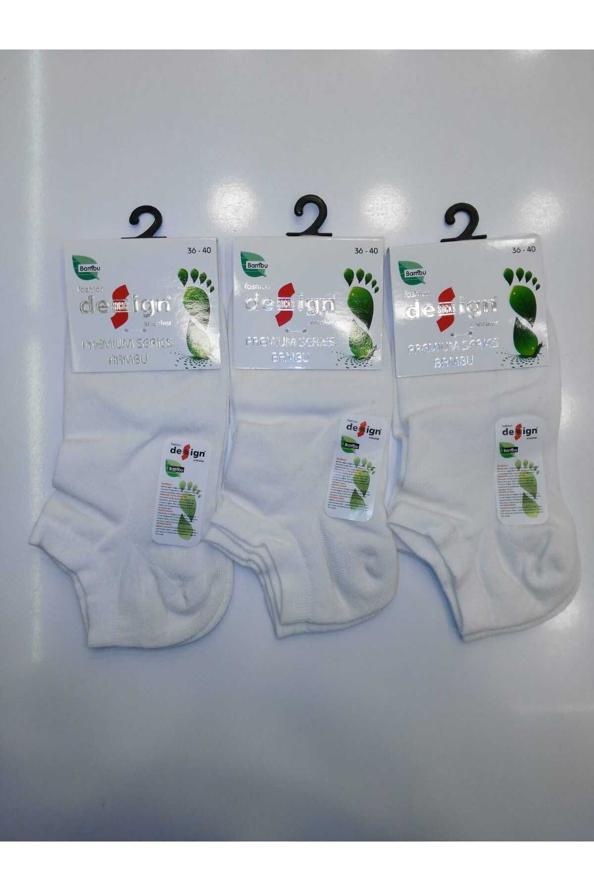 Design Socks-WOMEN'S NYLON-FREE SEAMLESS BAMBOO SOCKS 3-PACK 3