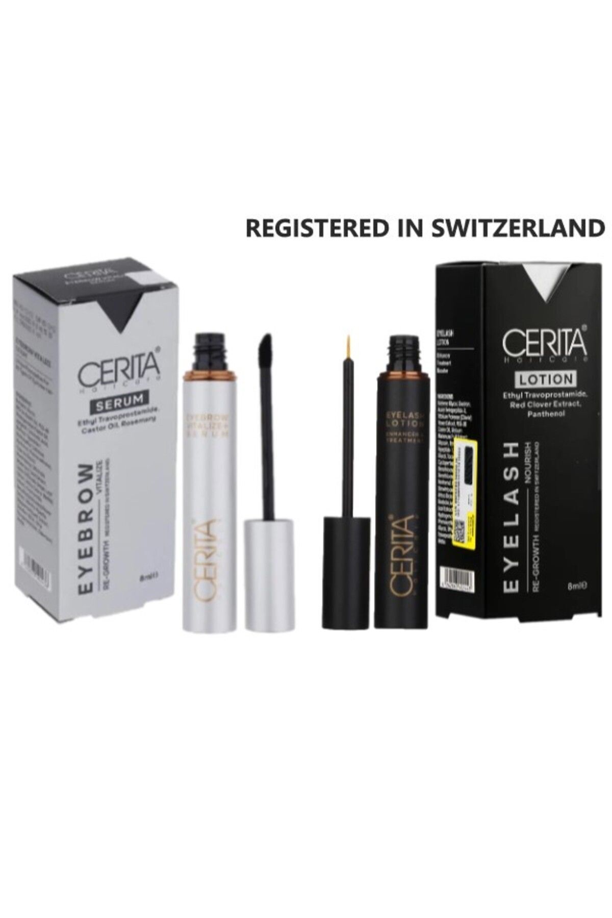CERITA 2 Pack Perfect Eye Embrace Serum - Eyelash and Eyebrow Care