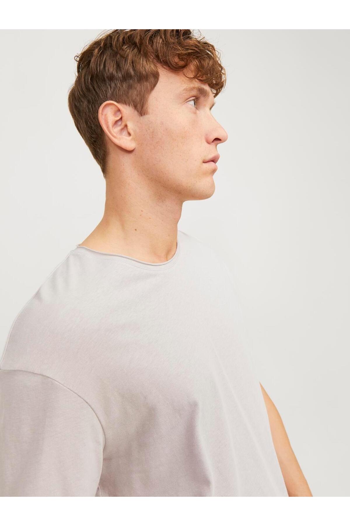 تیشرت مردانه خاکستری جک اند جونز | TYC1ABE0F0640405C1 اورجینال - تصویر 6