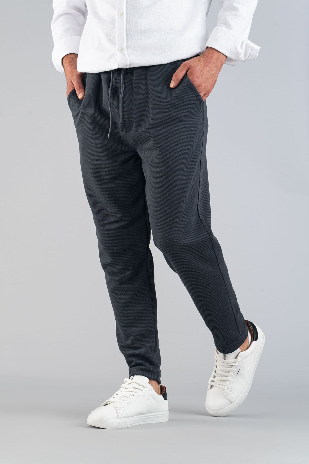bombe-Мъжки панталон Slim Fit Jogger - Гъвкав, ликра, панталон с еластична талия 8