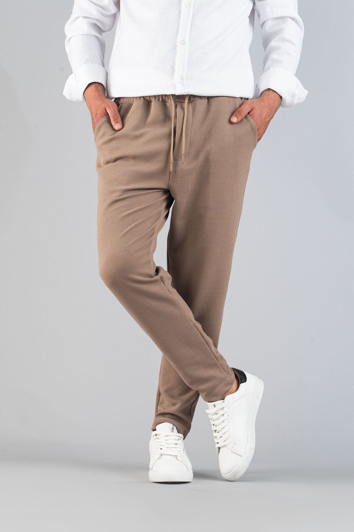bombe-Мъжки панталон Slim Fit Jogger - Гъвкав, ликра, панталон с еластична талия 4