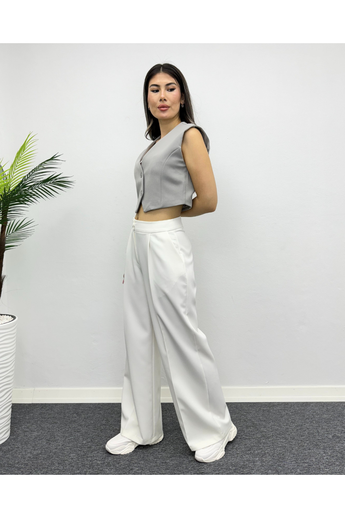 Çift Düğmeli Yelek