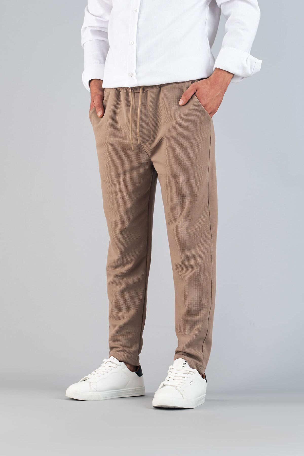 bombe-Мъжки панталон Slim Fit Jogger - Гъвкав, ликра, панталон с еластична талия 3