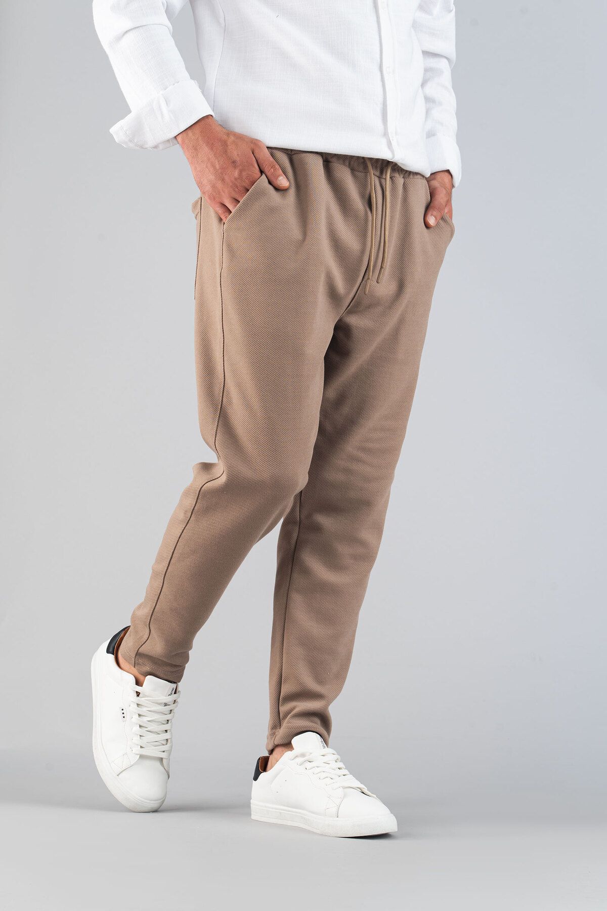bombe-Мъжки панталон Slim Fit Jogger - Гъвкав, ликра, панталон с еластична талия 5