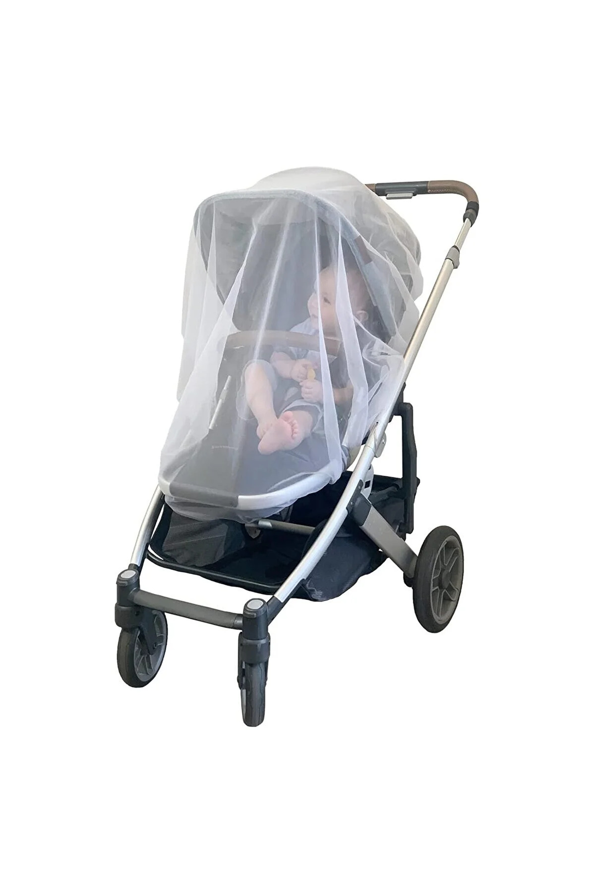 Özlem Toys Bebek Arabası Puset Ana Kucağı Sineklik(BEYAZ RENK-BÜTÜN BEBEK ARABALARINA UYUMLUDUR) fotoğrafı 2 (önizleme)