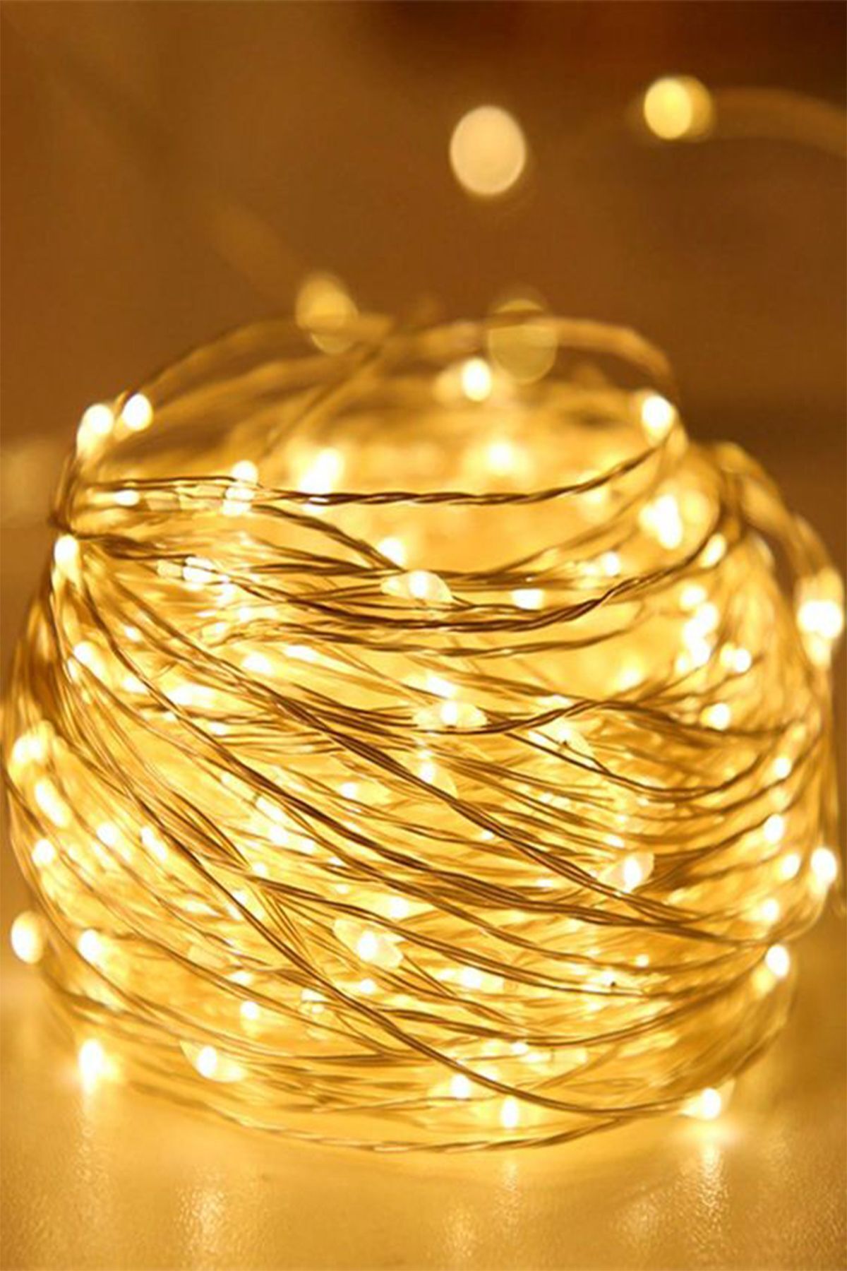 HCAatolye Peri Led Işık 3 Metre Gün Işığı Pilli Dekor Lambası Bahçe Oda Kafe Duvar Perde Ledi