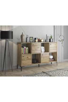 Wood'n Love Satürn 4 Kapaklı Metal Ayaklı Çok Amaçlı Dolap Konsol - Atlantik ...