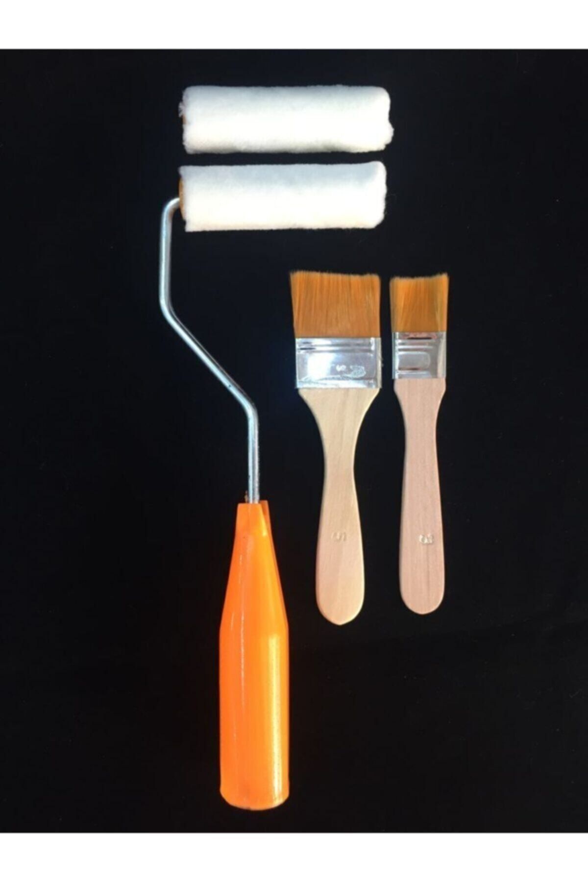 CRAFT HOBİ 2'li Boyama Seti / 2 Adet 7 Cm Kadife Kaplı Rulo 2'li Ekonomik Zemin Fırça