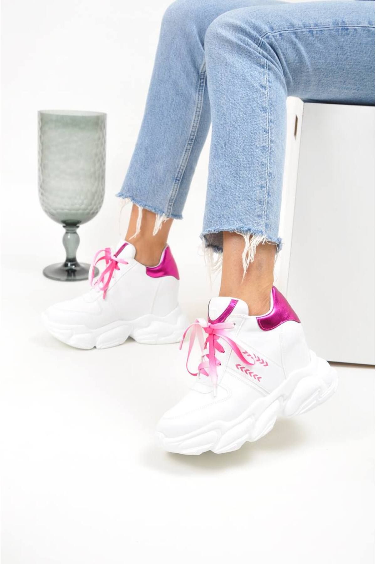 Elvis-High Heeled Women's Sneakers - 10 cm 1