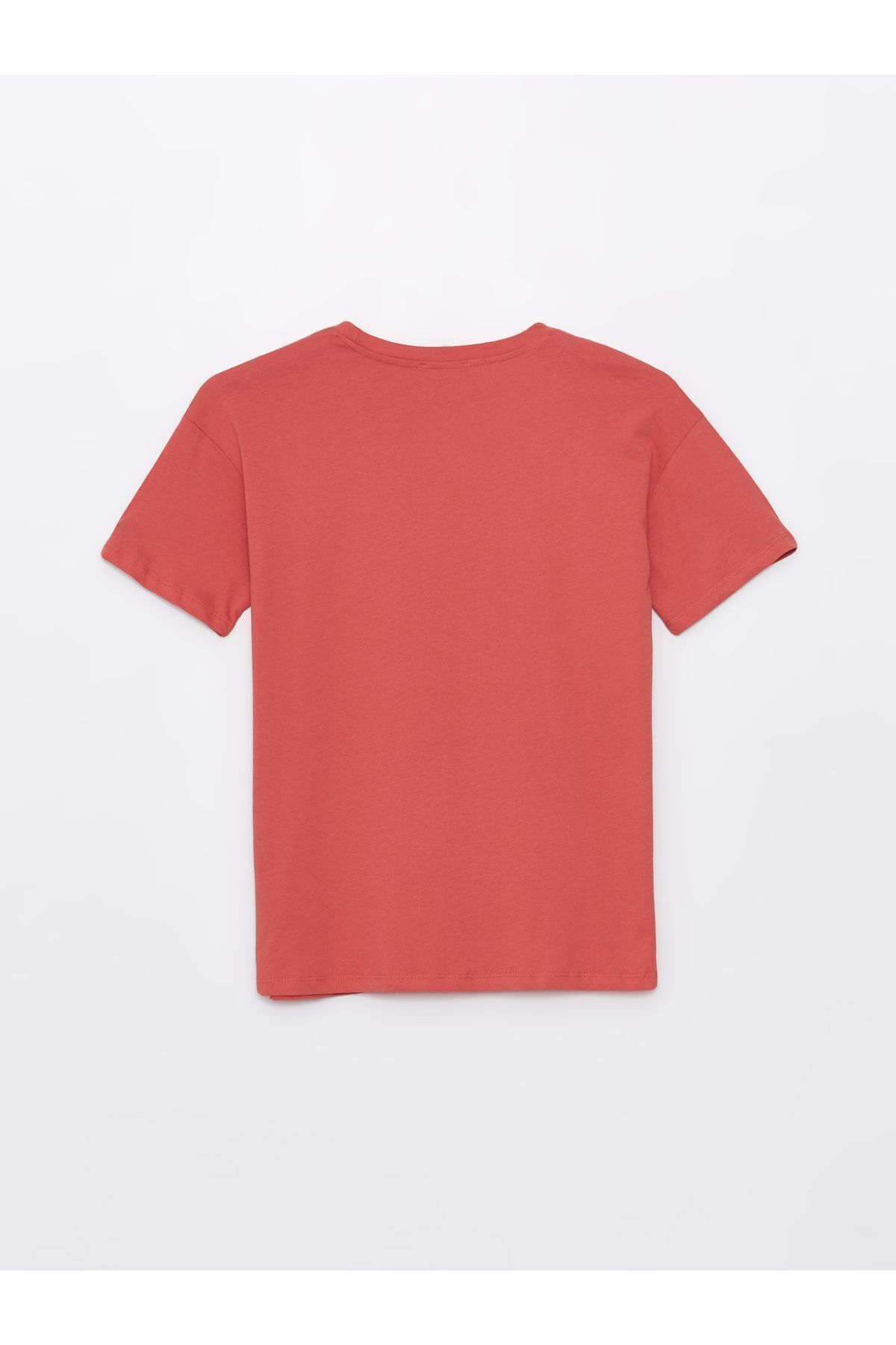 LC Waikiki-T-shirt ciążowy — okrągły dekolt, z nadrukiem, z krótkim rękawem 7