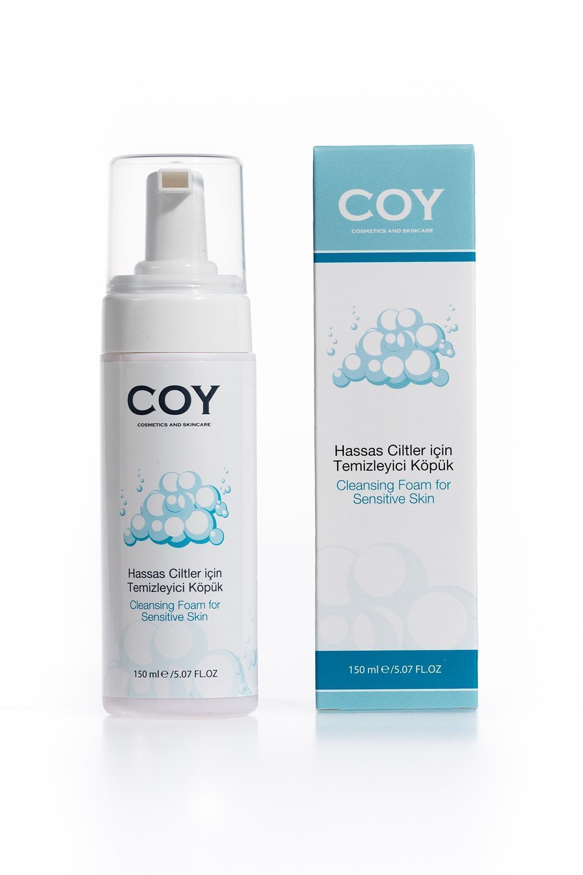 Coy Hassas Ciltlere Özel Yüz Temizleyici Köpük 150 ml (ALOE VERA ÖZLÜ) — 8681863227111