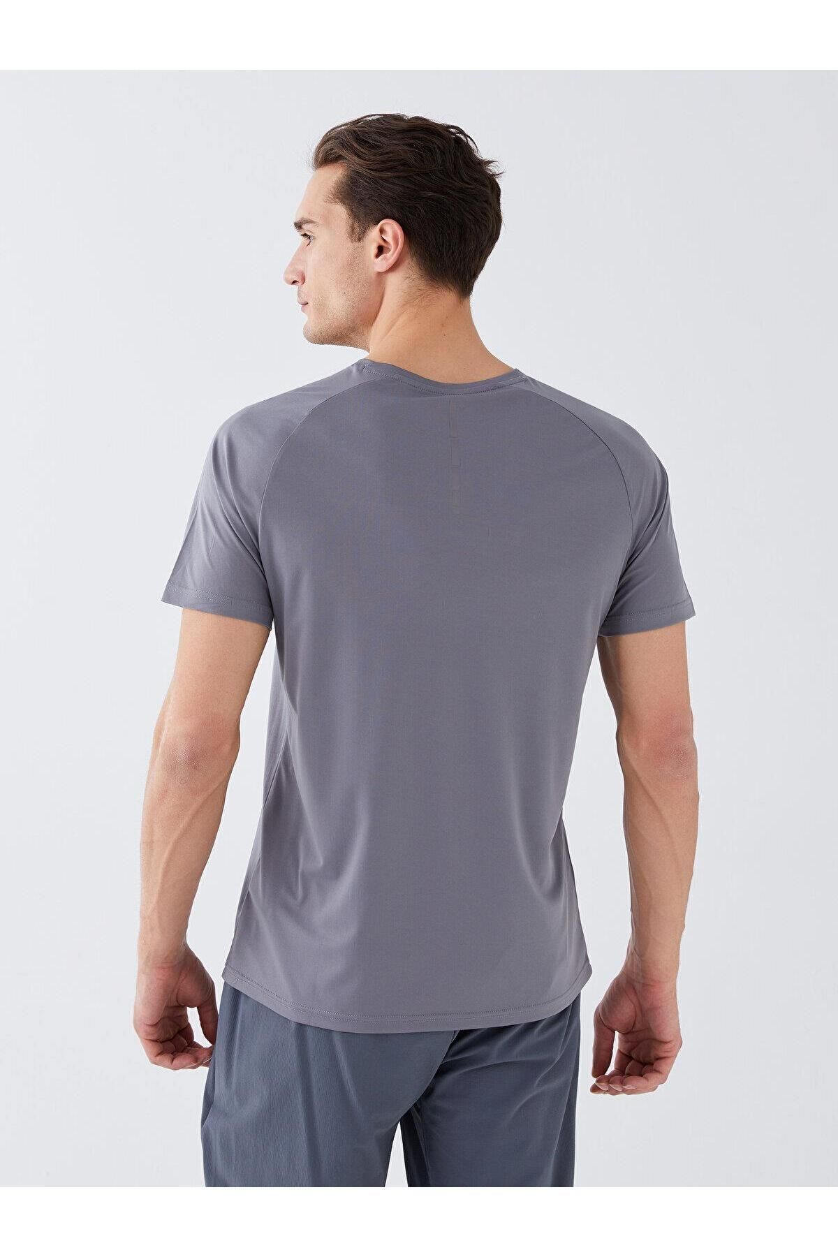 تیشرت مردانه خاکستری ال سی وایکیکی | TYBS37309Z8170412948 اورجینال - تصویر 5