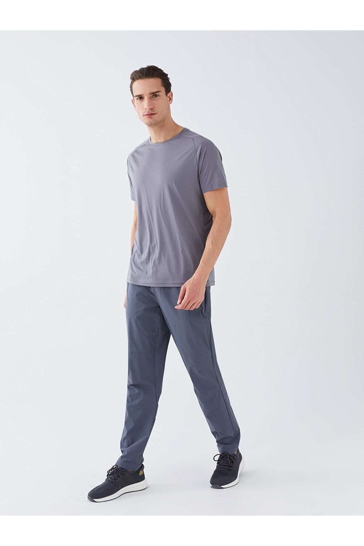 تیشرت مردانه خاکستری ال سی وایکیکی | TYBS37309Z8170412948 اورجینال - تصویر 3