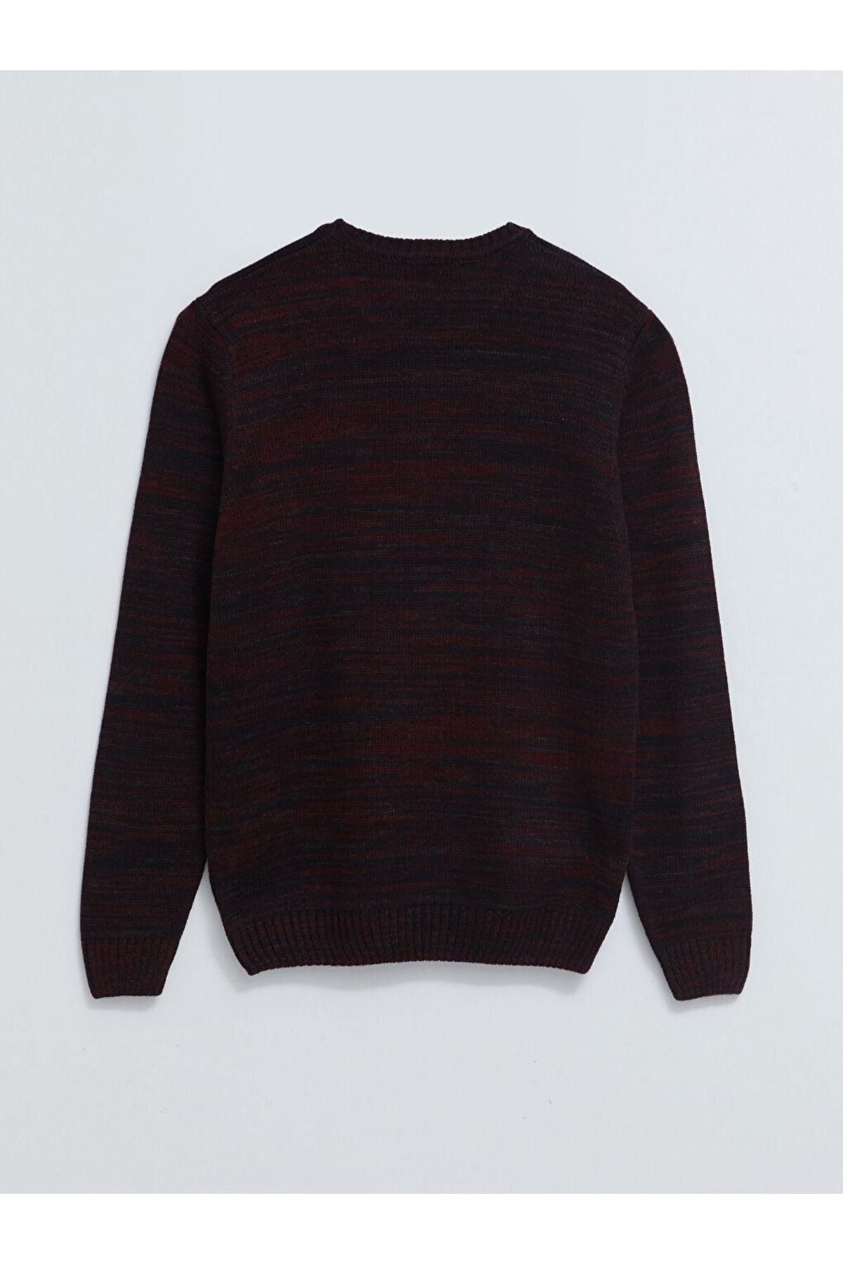 بافت مردانه طرح دار  آستین بلند | ال سی وایکیکی LC Waikiki W21183H8 - تصویر 7