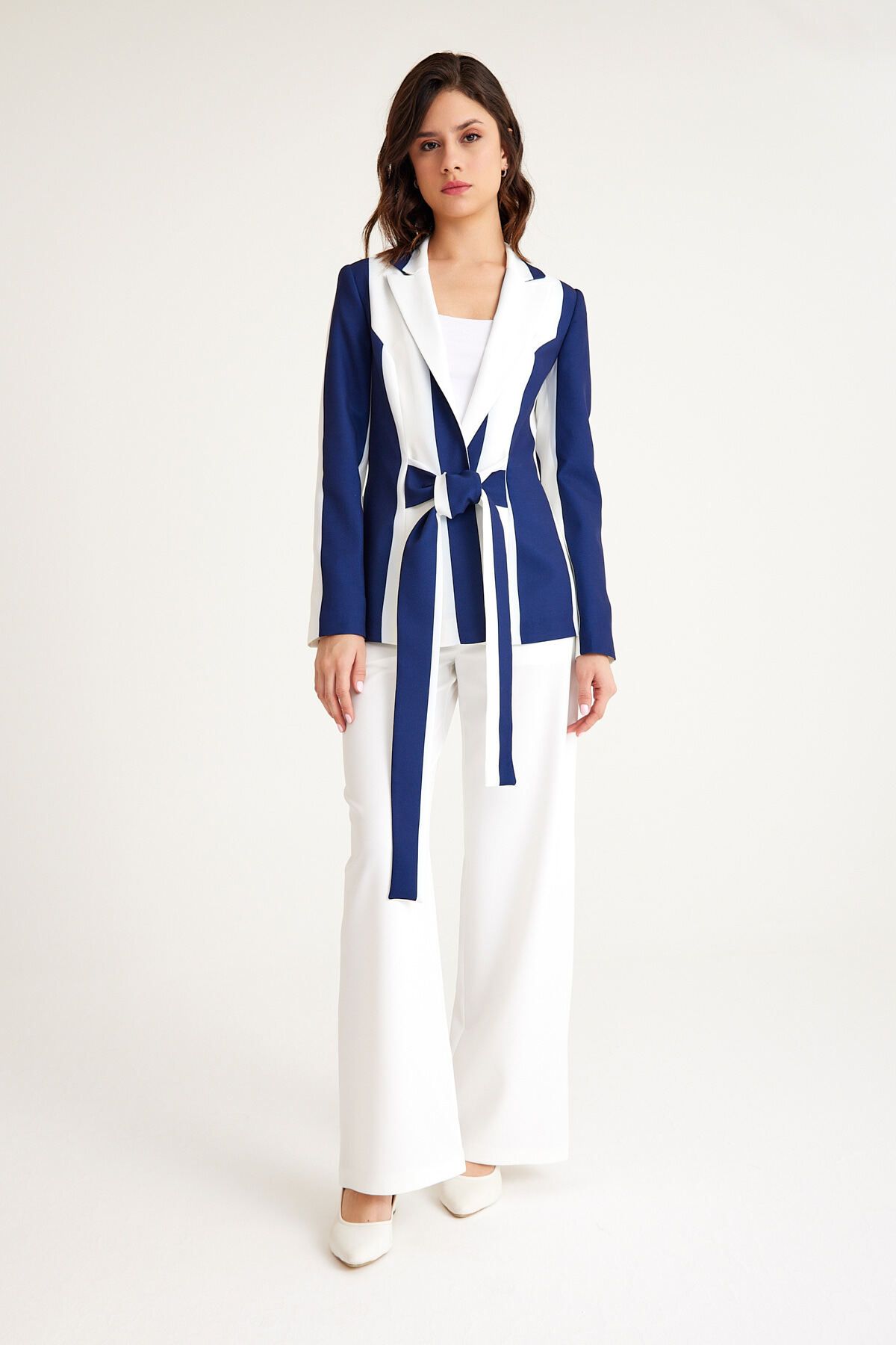 MANGOSTEEN-Long Women's Striped Jacket 6