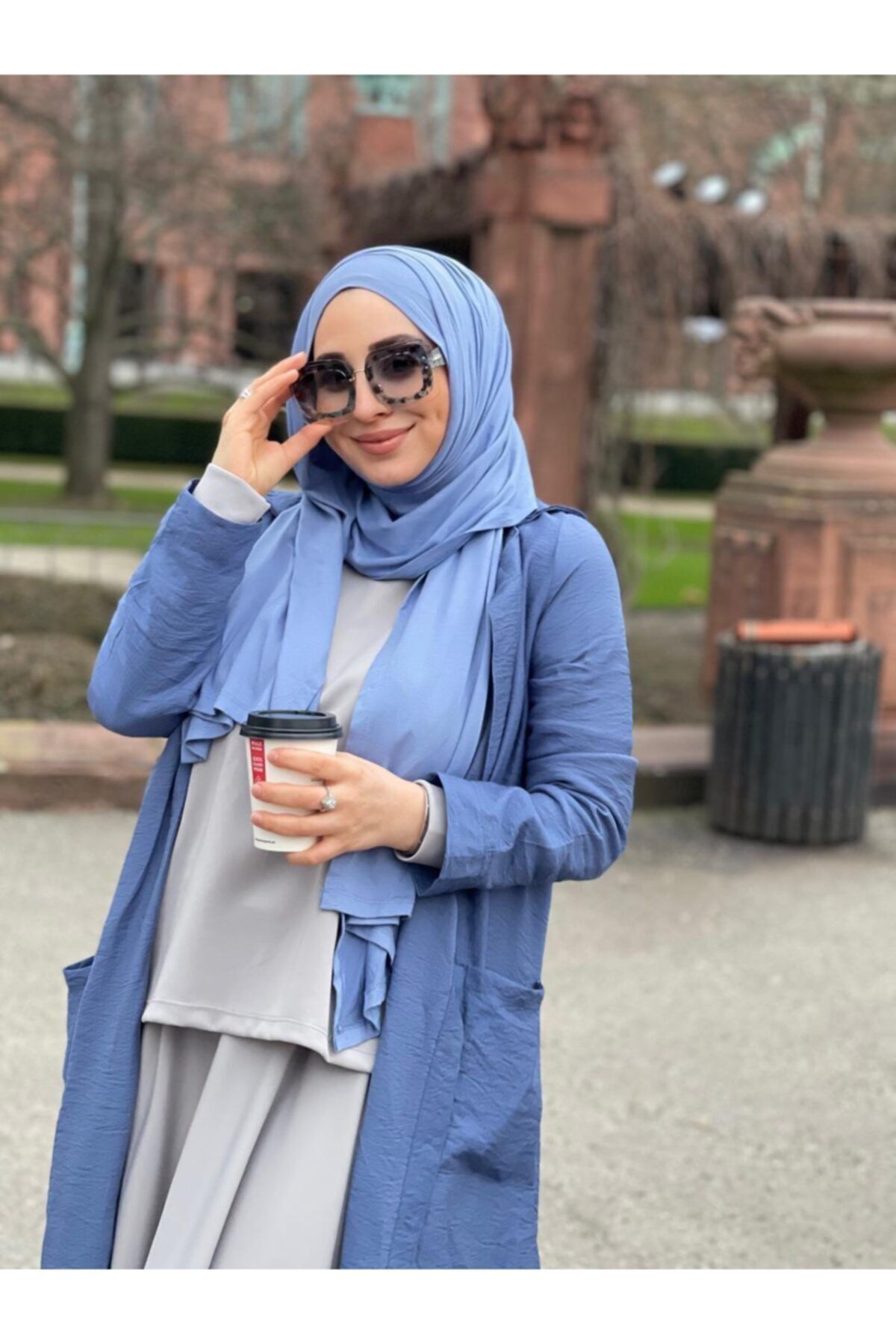 Differenza-Combed Cotton Shawl Indigo 5