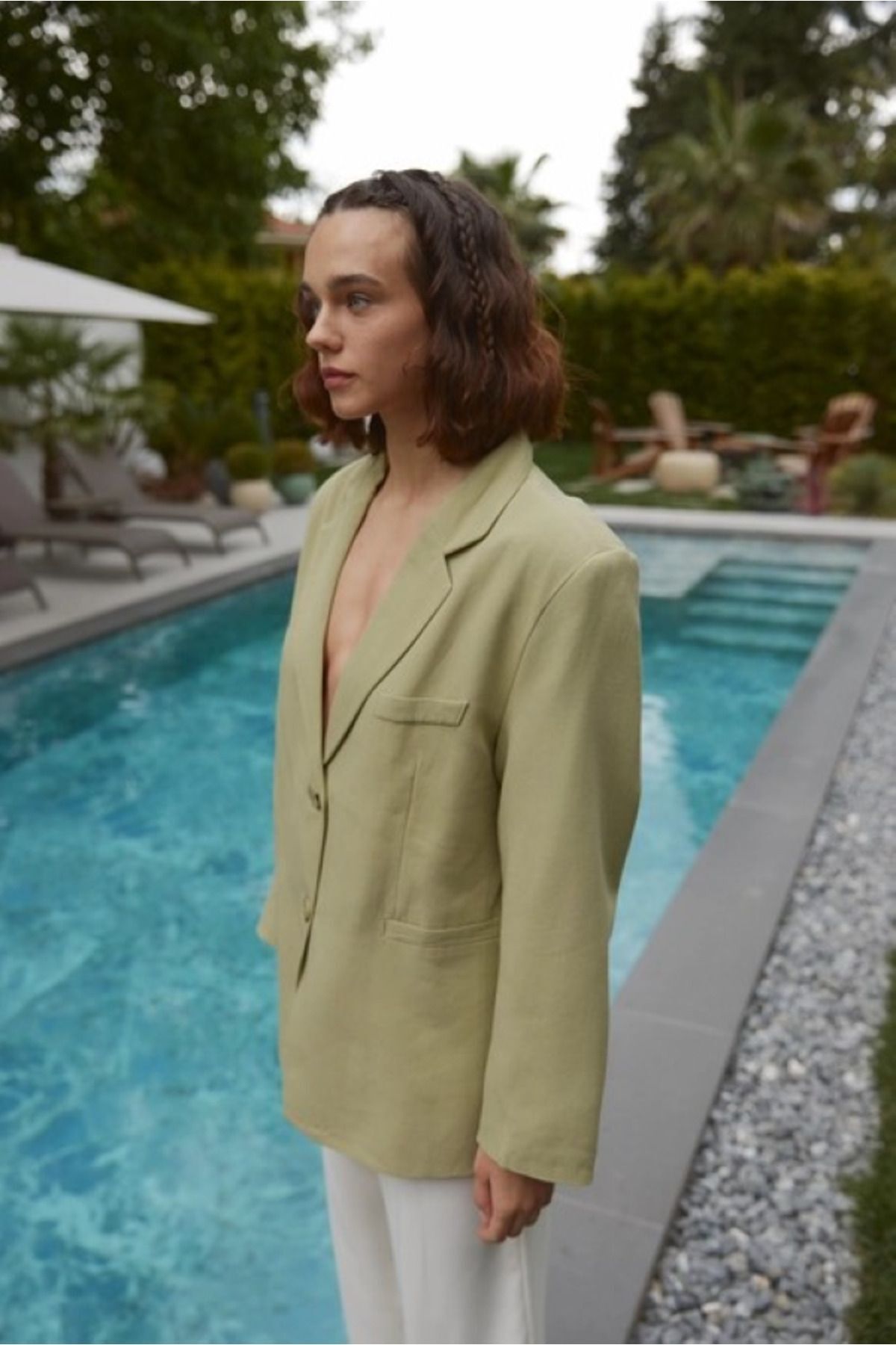 My Blog-Çağla Premium Leinen Blazer Set 5