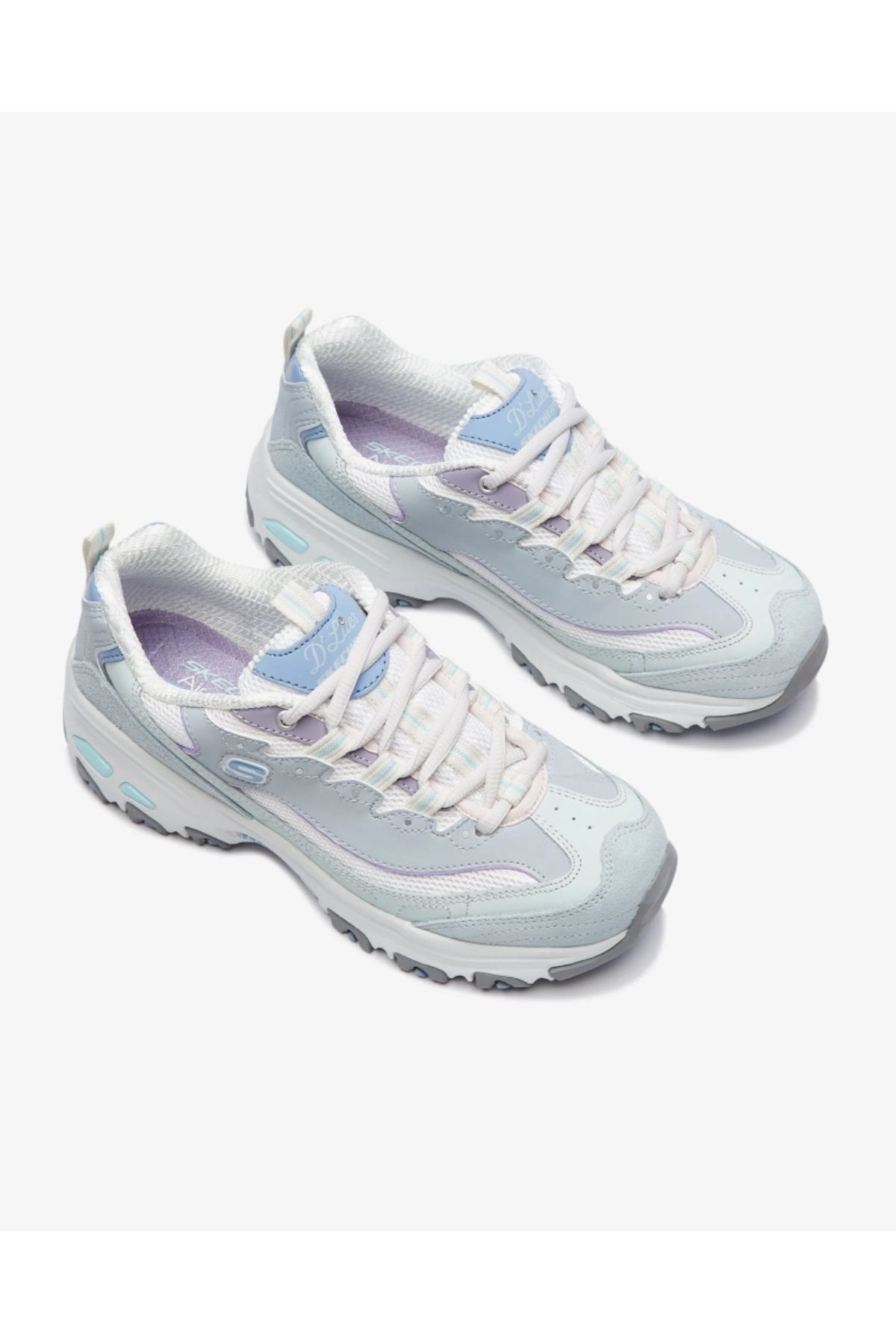 اسنیکر زنانه آبی سرمه ای اسکیچرز | 149238/BLLV اورجینال - تصویر 7