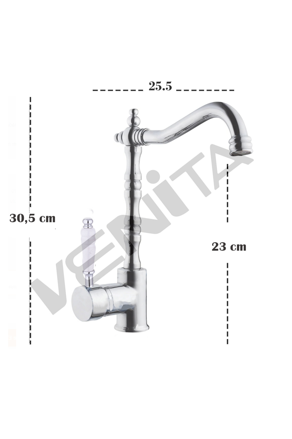 VENİTA Venita Rustik Krom Elize Mutfak Evye Batarya - Fiyatı, Yorumları