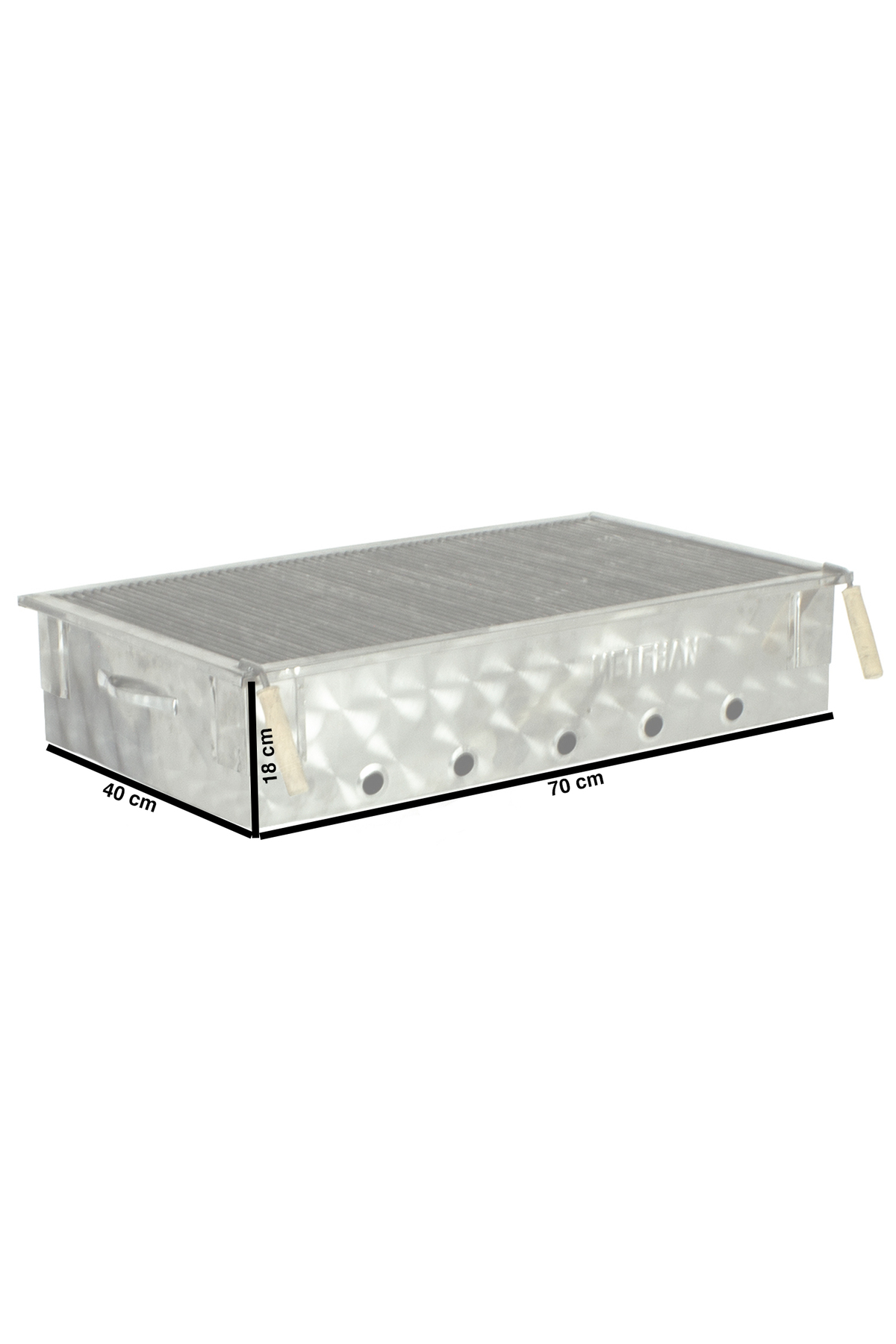 MTH-381 Set Üstü Maltız Izgaralı Mangal (70X40) 2