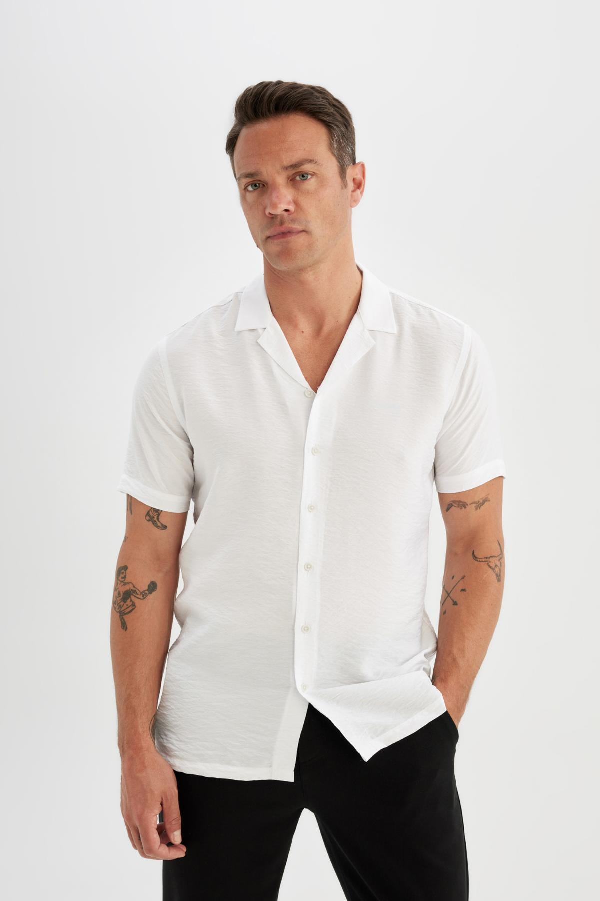 پیراهن مردانه دفاکتو | V8406AZ24SM Defacto - Image 3