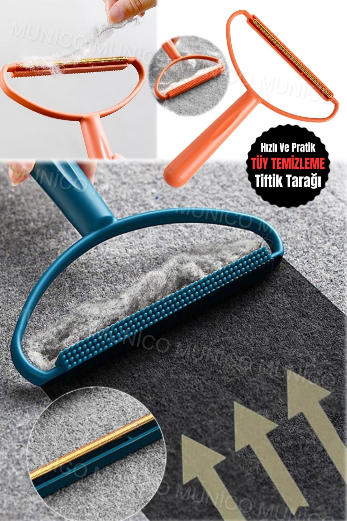 Munico-Portable Lint Fuzz Fabric - Shaver for Fluffing Carpet Jacket and Sweater Clothes 1
