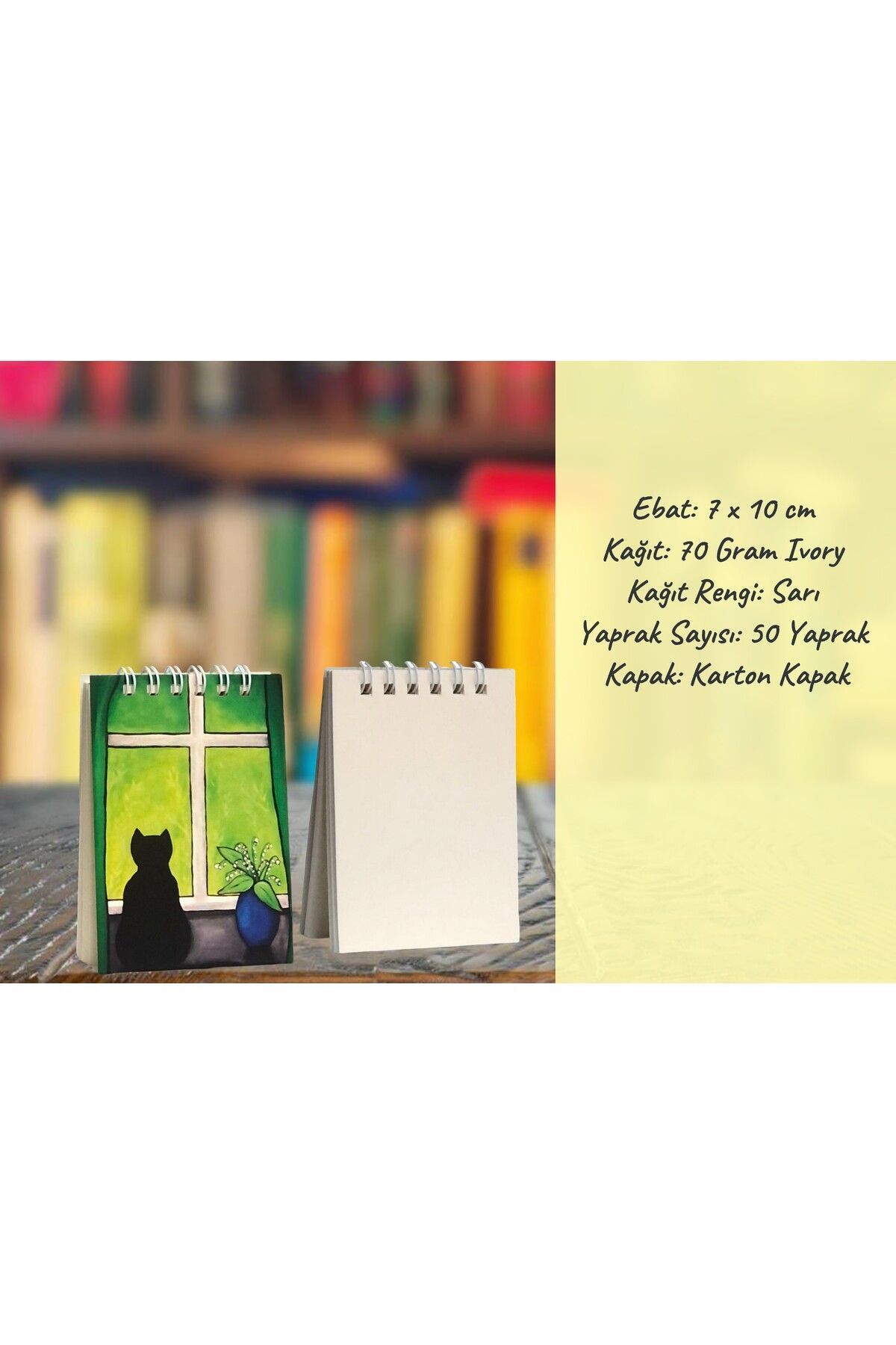Pagos Yayınları-Mini Notebook A7/50 Sheets/Carton Cover/70 grConcept Notebook 4