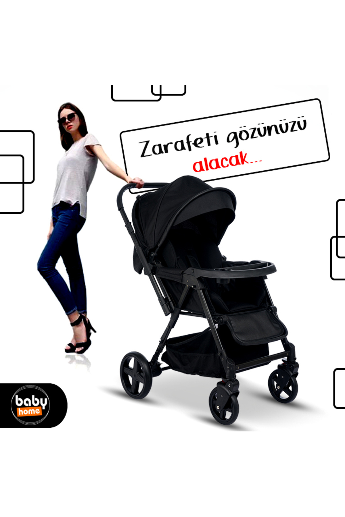 Baby Home 810 Xti Çift Yönlü Bebek Arabası fotoğrafı 6 (önizleme)