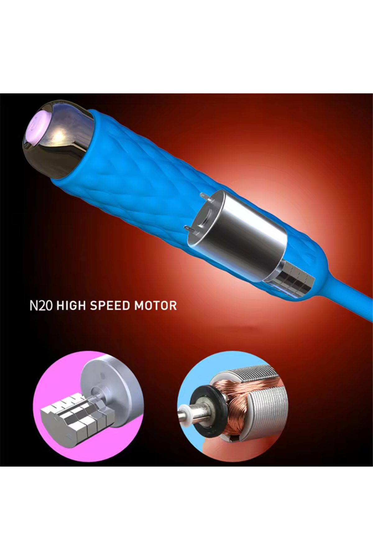 Flexible Power Massager Urethral Vibrator 3