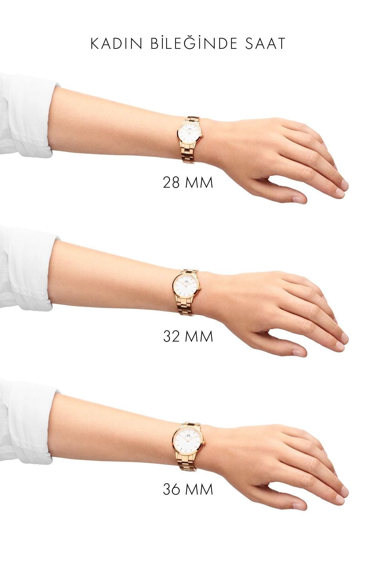 Daniel Wellington Iconic Link Emerald 36 G Green Kad n Aksesuar