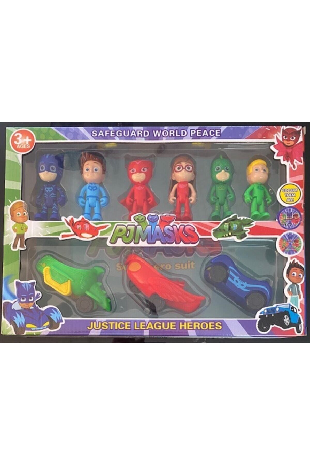 PJMASKS 6 Figür Karakter 3 Arabalı