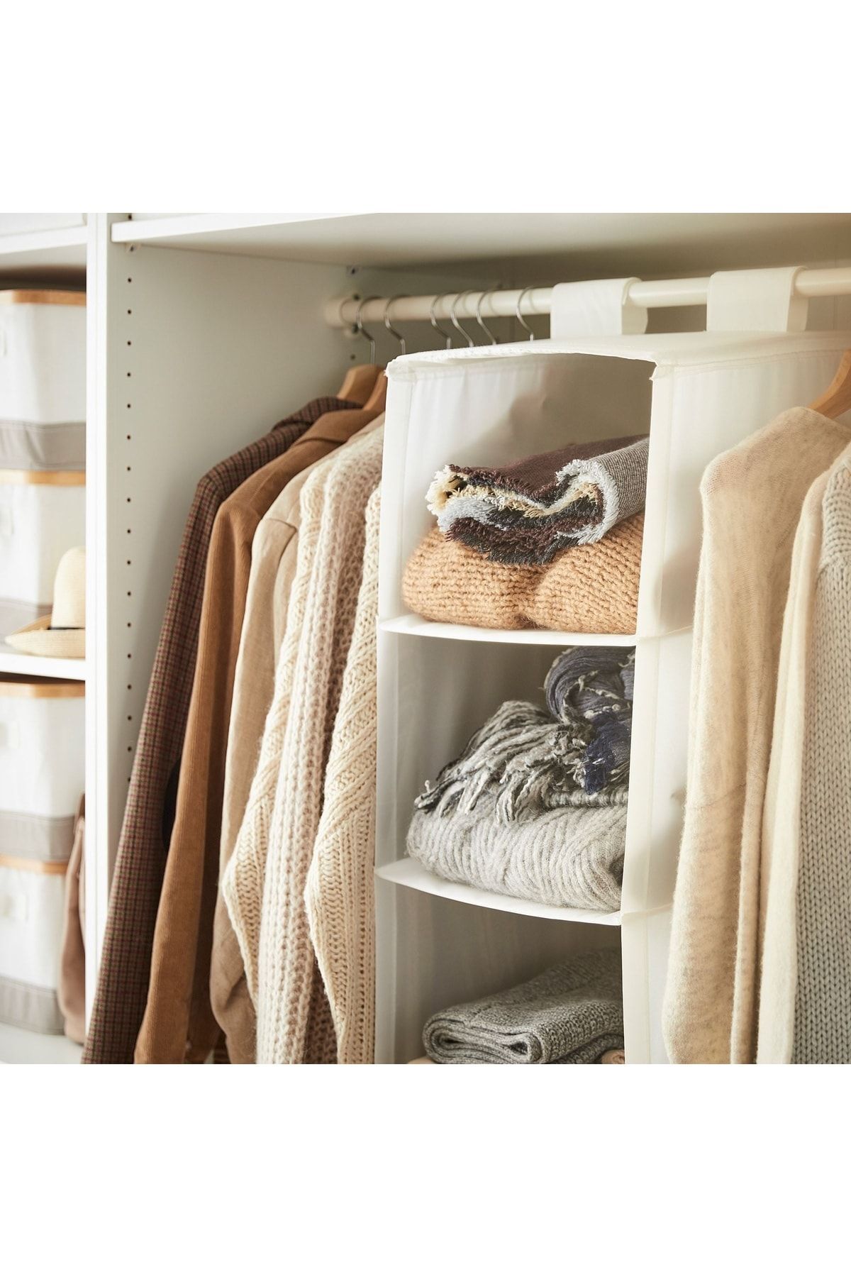 IKEA Hanging Closet Organizer 35x45x125 cm Closet Organizer White Quality Trendyol
