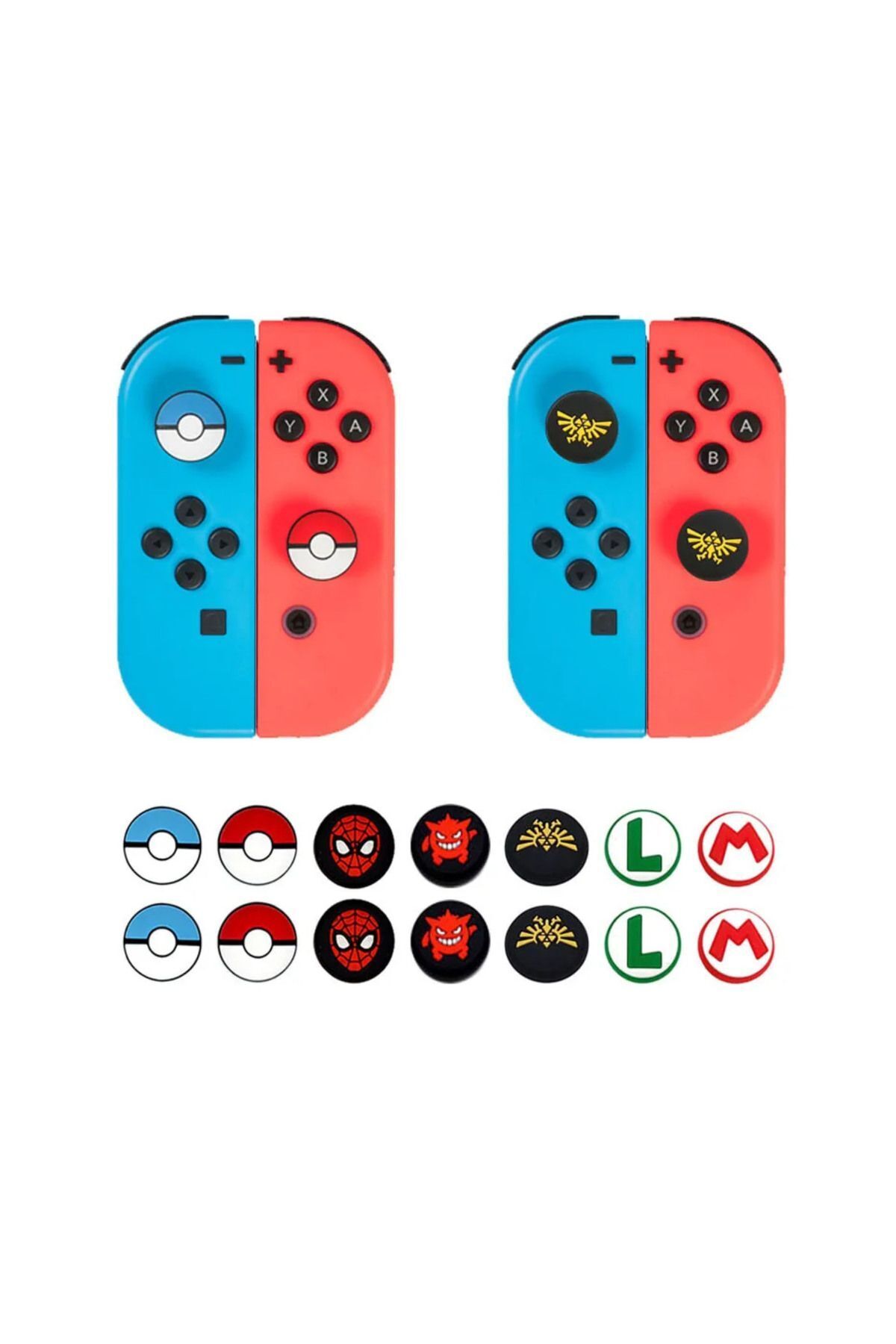 Nintendo Switch/switch Oled/switch Lite Uyumlu 3d Analog Koruyucu Silikon Pad 3