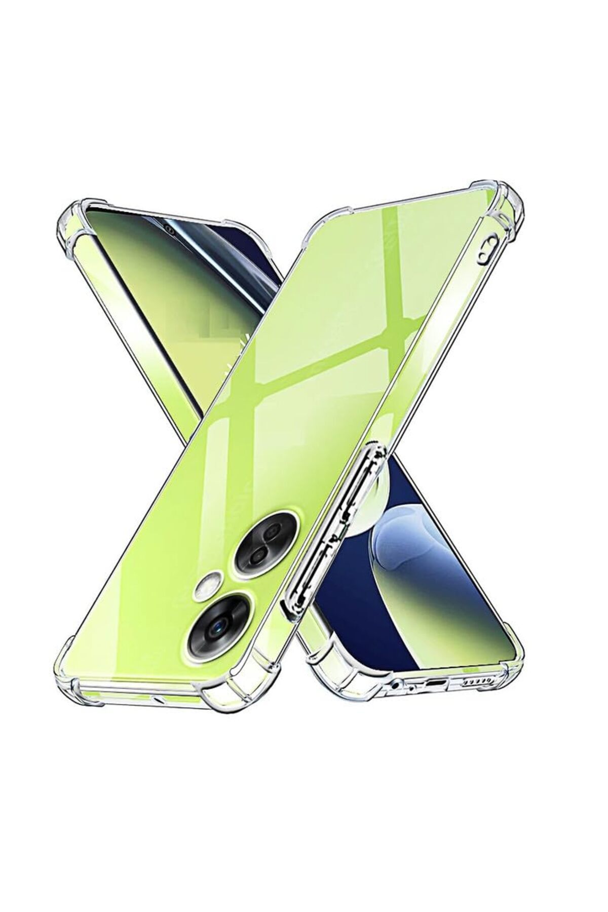 Vivo Y35 Plus 5G Kapak Kamera Korumalı Airbag Antishock Köşe Korumalı Şeffaf Silikon Kılıf
