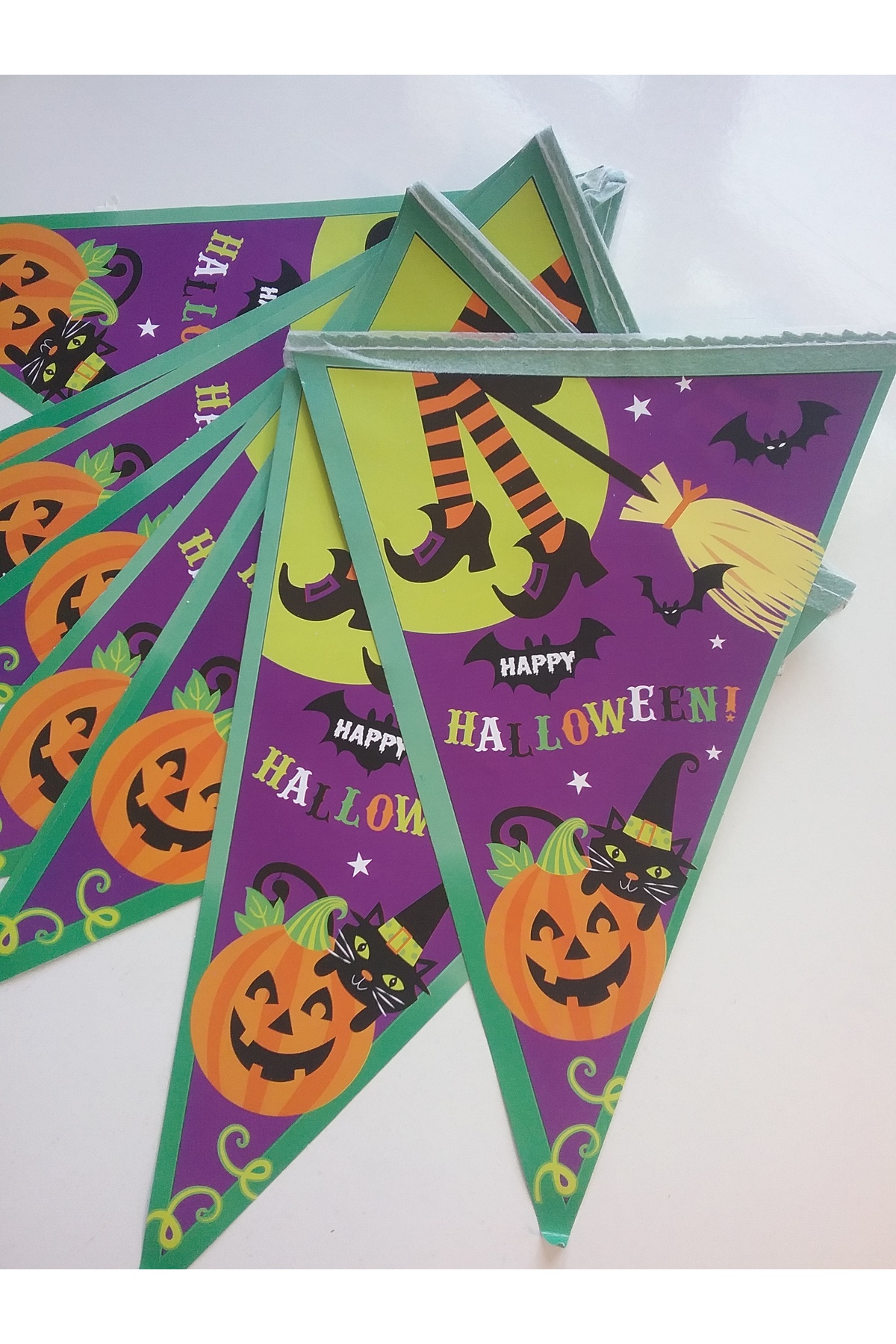 Armada Cadılar Bayramı Happy Hallowen Parti Kutlama Flama ( 23 cm * 2 Metre)