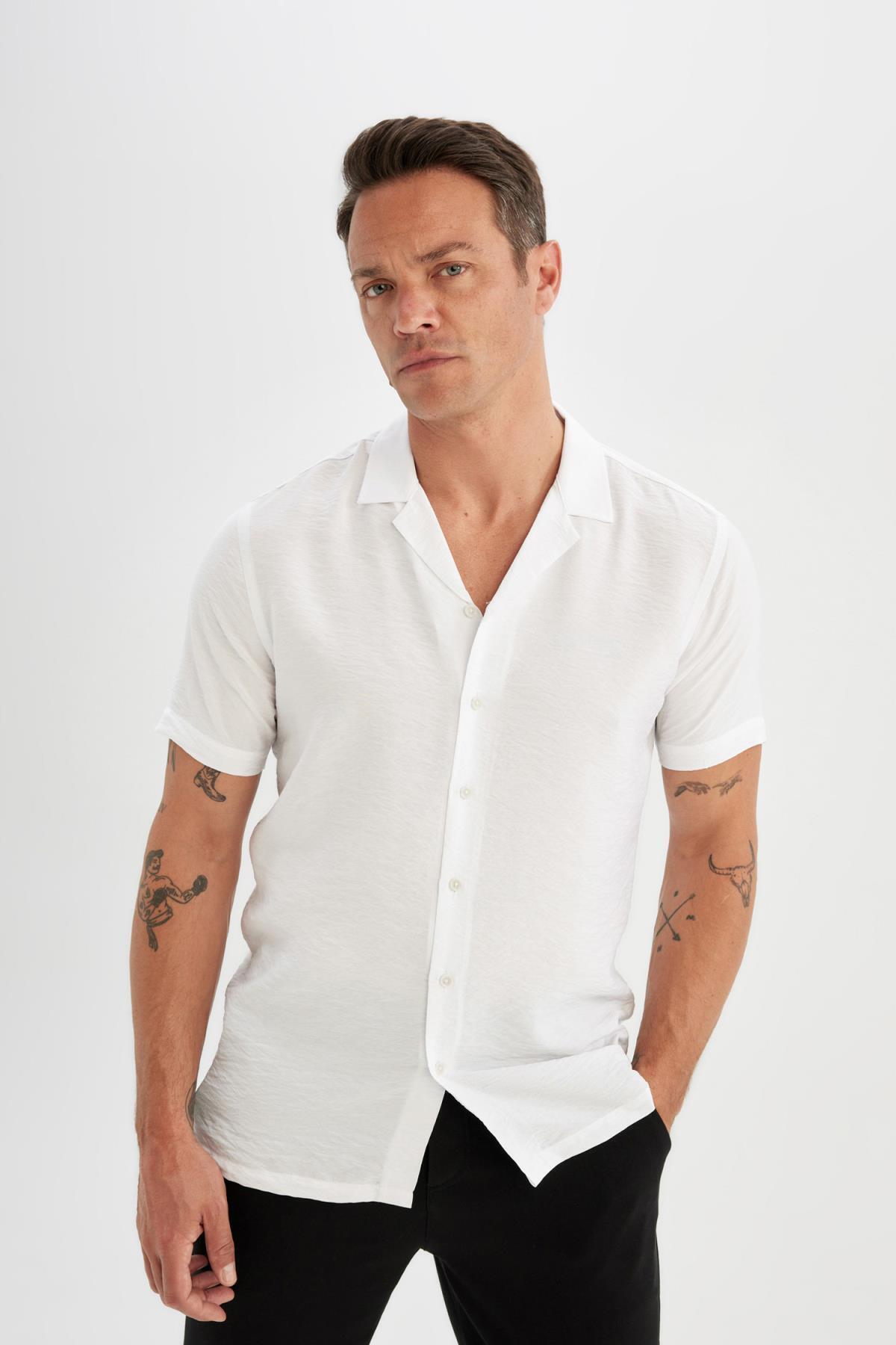 پیراهن مردانه دفاکتو | V8406AZ24SM Defacto - Image 4