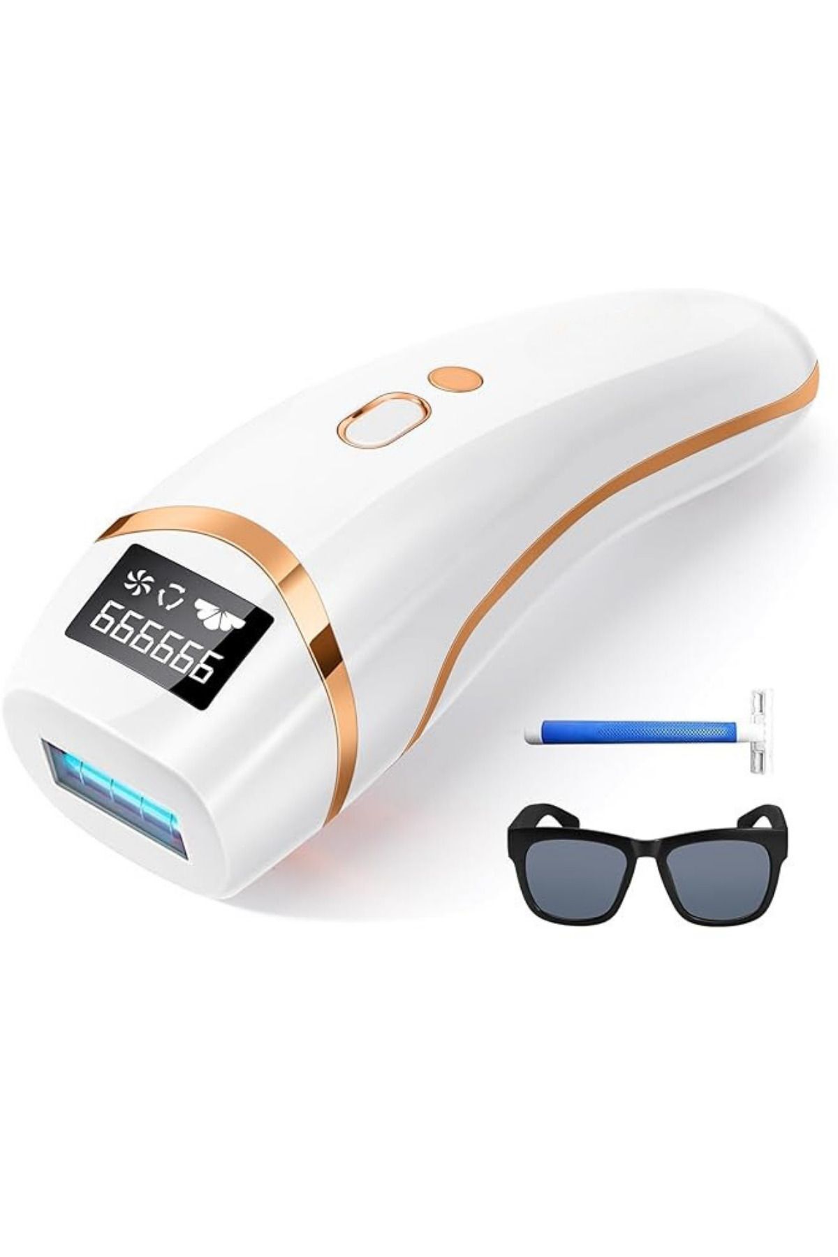 Epilasyon Ipl Lazer Tüy Alma Cihazı,yüz, Tüm Vücut, Hassas Bölge Kullanımı 999.999 Atım